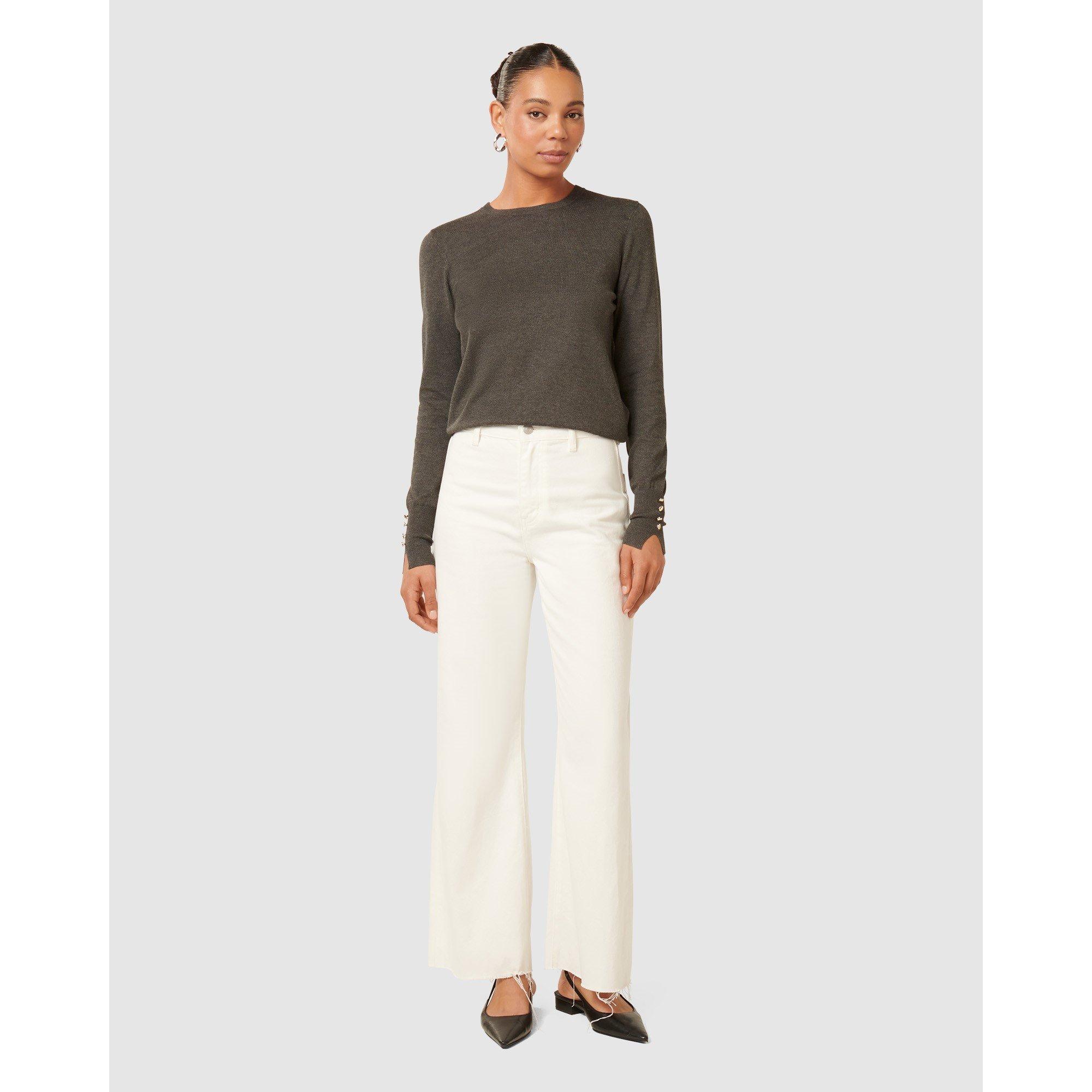 Charcoal Grey - Forever New - Women's Katie Crew Neck Jumper - 2