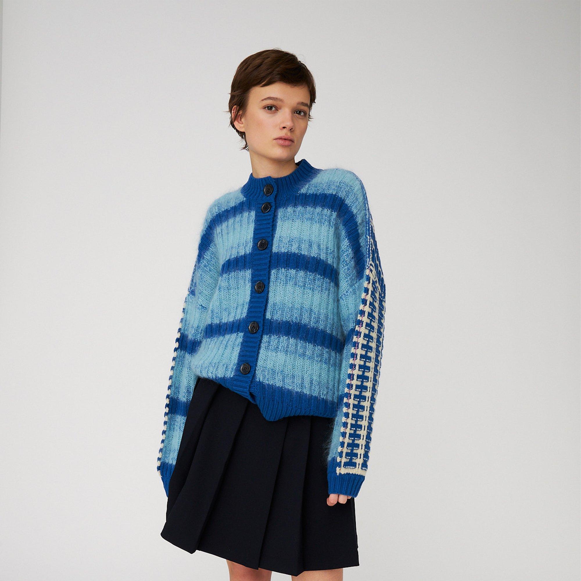 313 Blue - Stella Nova - Stella  Strip Cardi Ld61