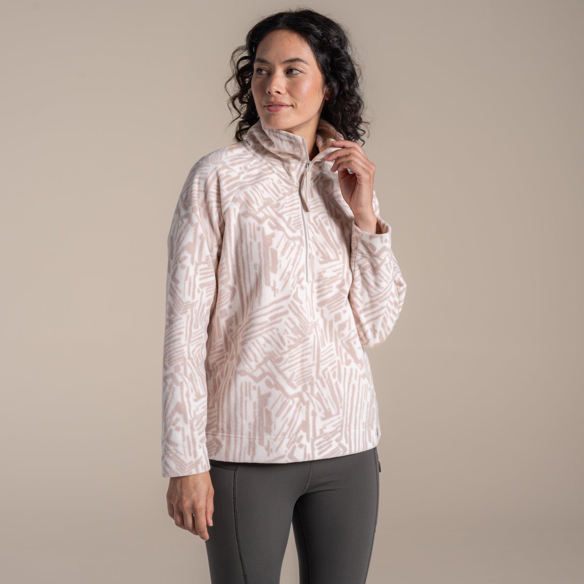 Craghoppers Women's Annjela Quick-Drying Half Zip Microfleece Top - Sftmushrmprt - 8