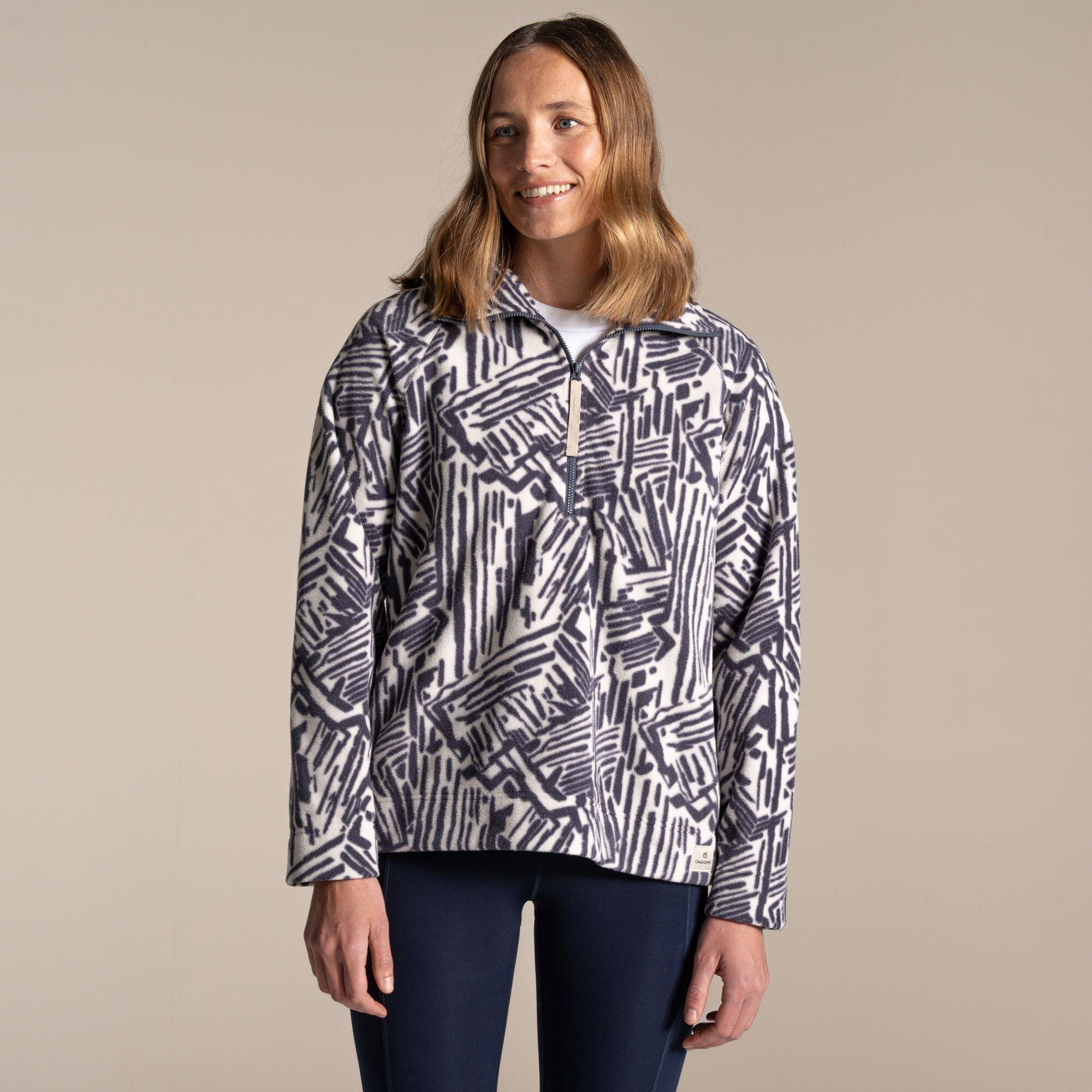 Craghoppers Women's Annjela Quick-Drying Half Zip Microfleece Top - Anthracitprt - 10