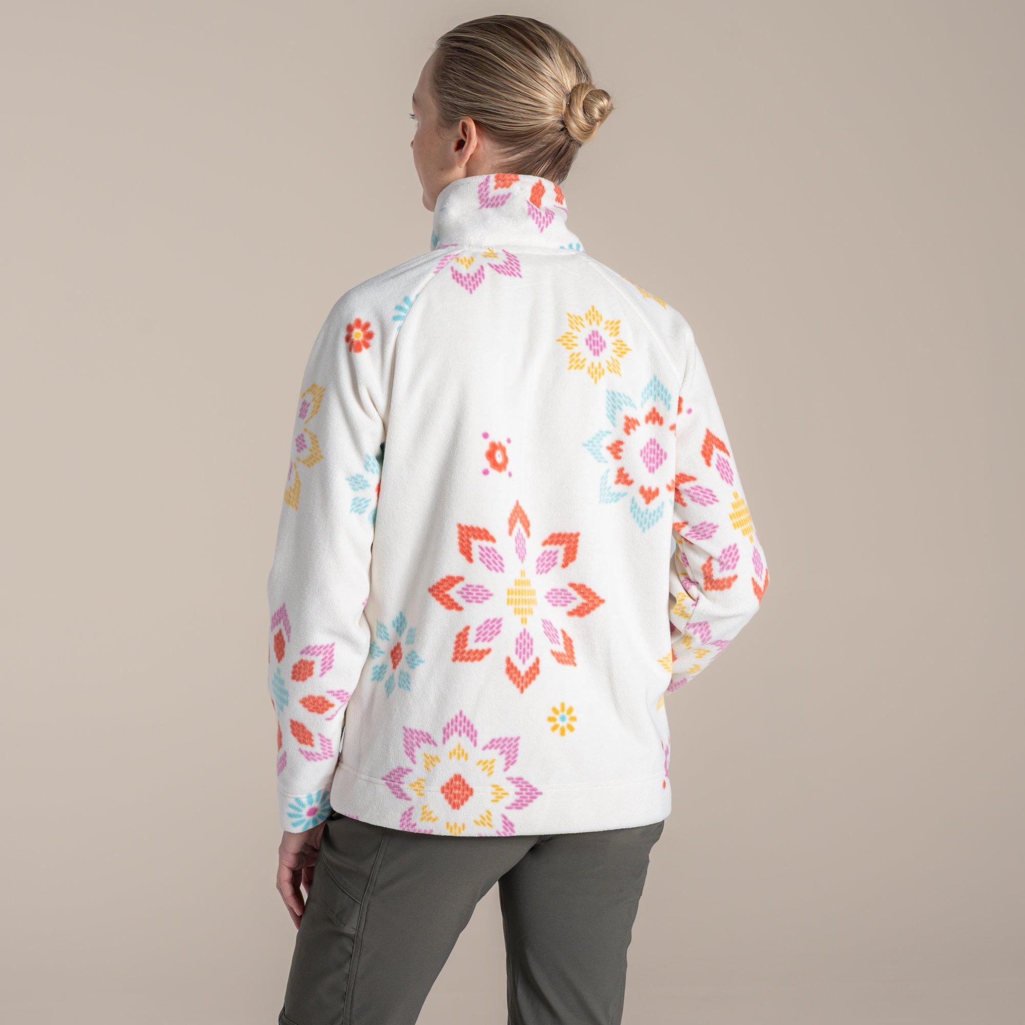 Floral Print - Craghoppers - Annjela Quick-Drying Half Zip Microfleece Top - 2