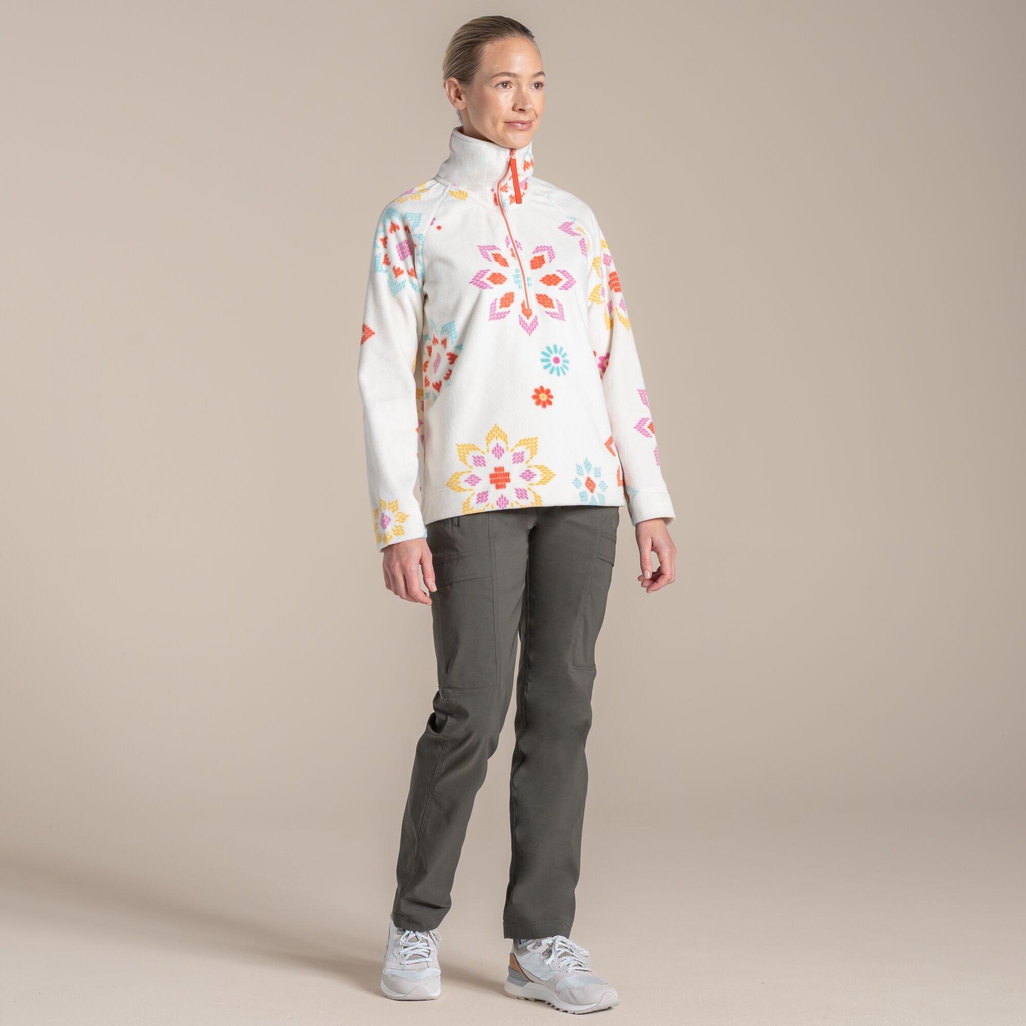 Floral Print - Craghoppers - Annjela Quick-Drying Half Zip Microfleece Top - 3