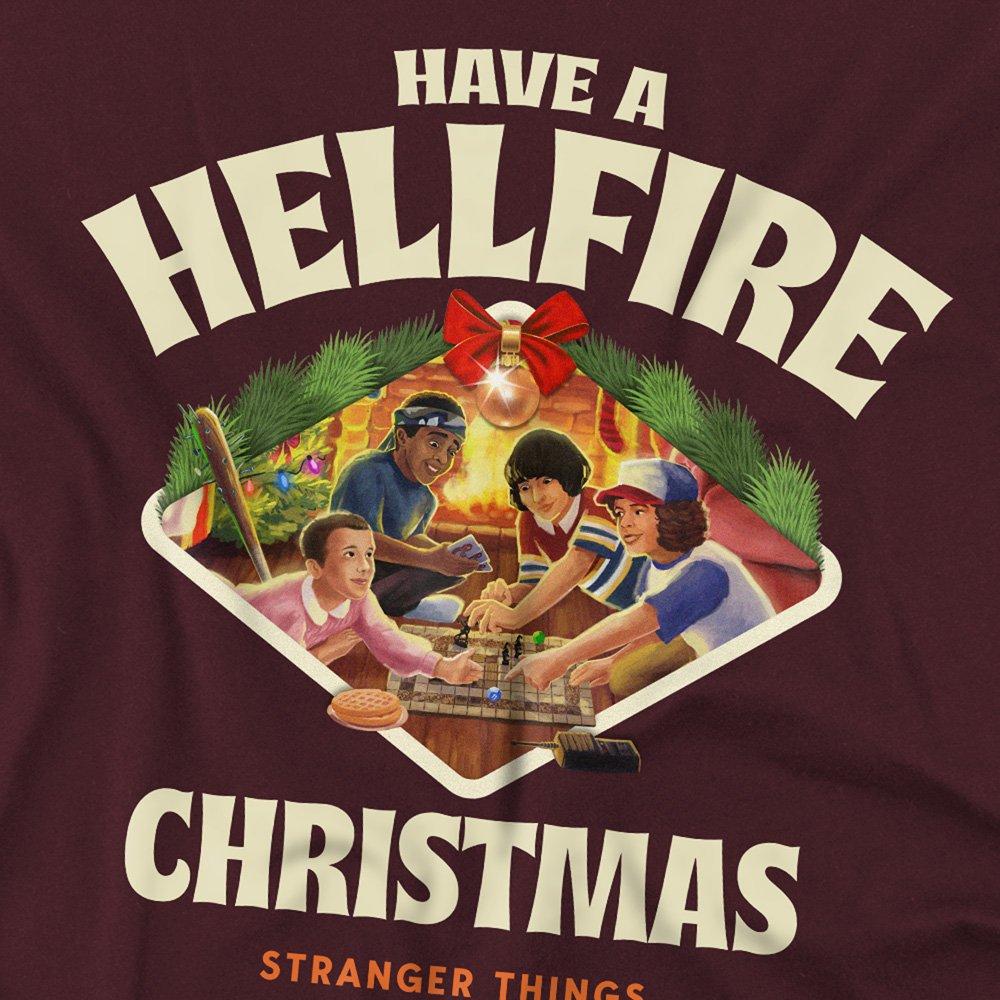 Burgundy - Stranger Things - Stranger Things Have A Hellfire Xmas Festive Board - 2
