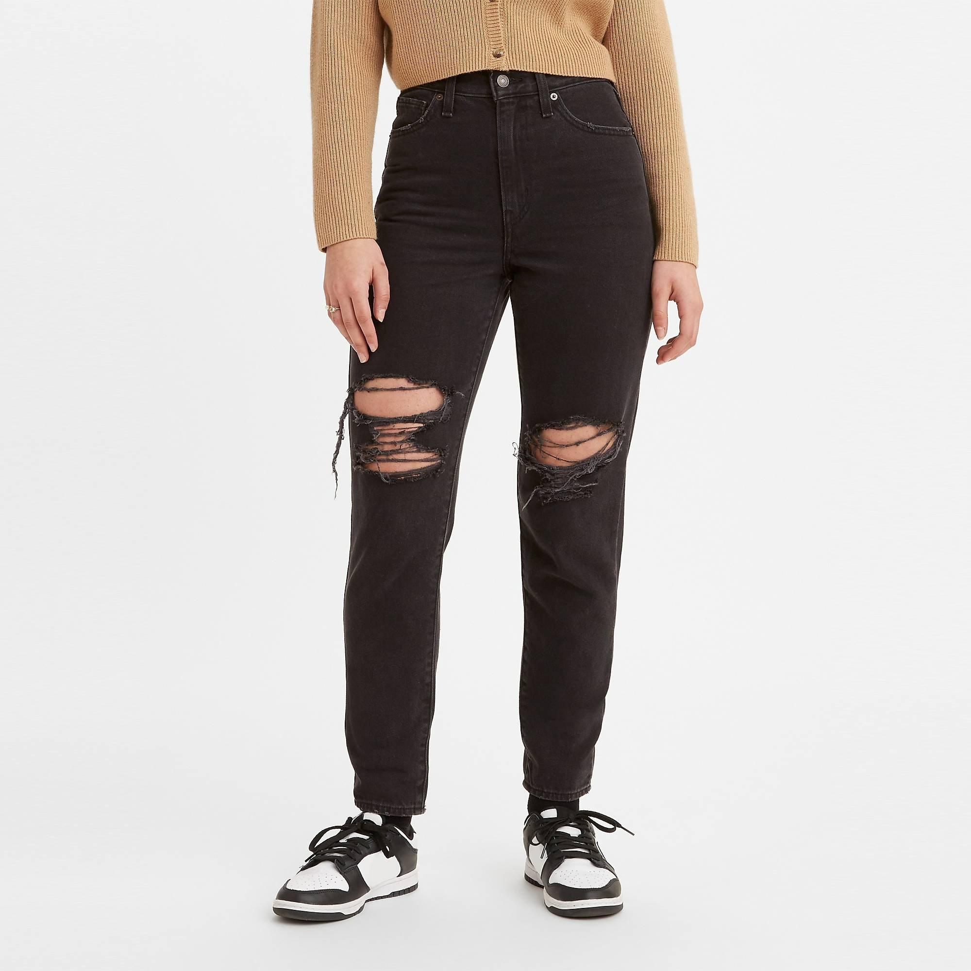 Dov'è il mio pranzo - Levis - Women's High Waist Ripped Mom Straight Leg Jeans - 2