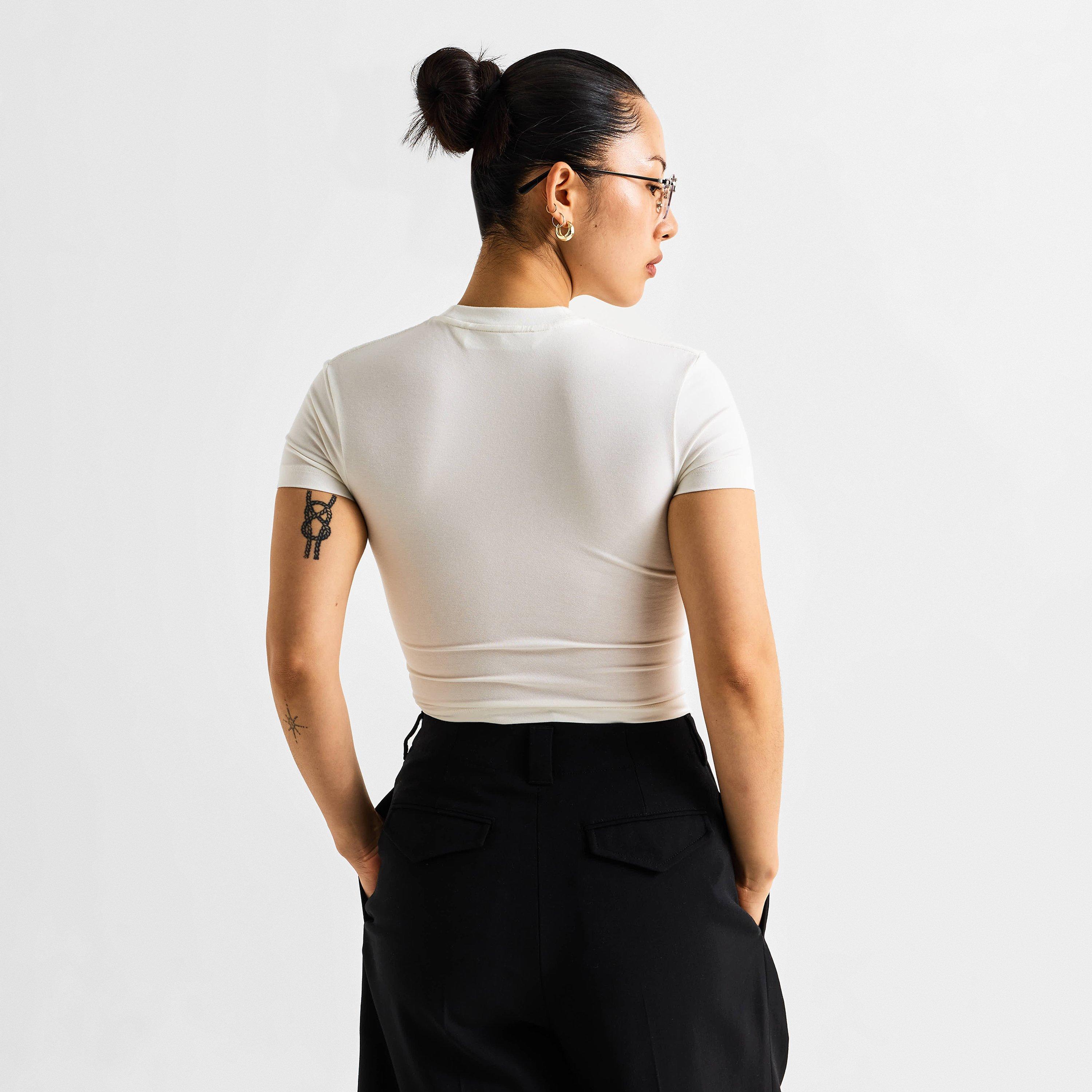 White - Palm Angels - Women's Baby Tee - 4