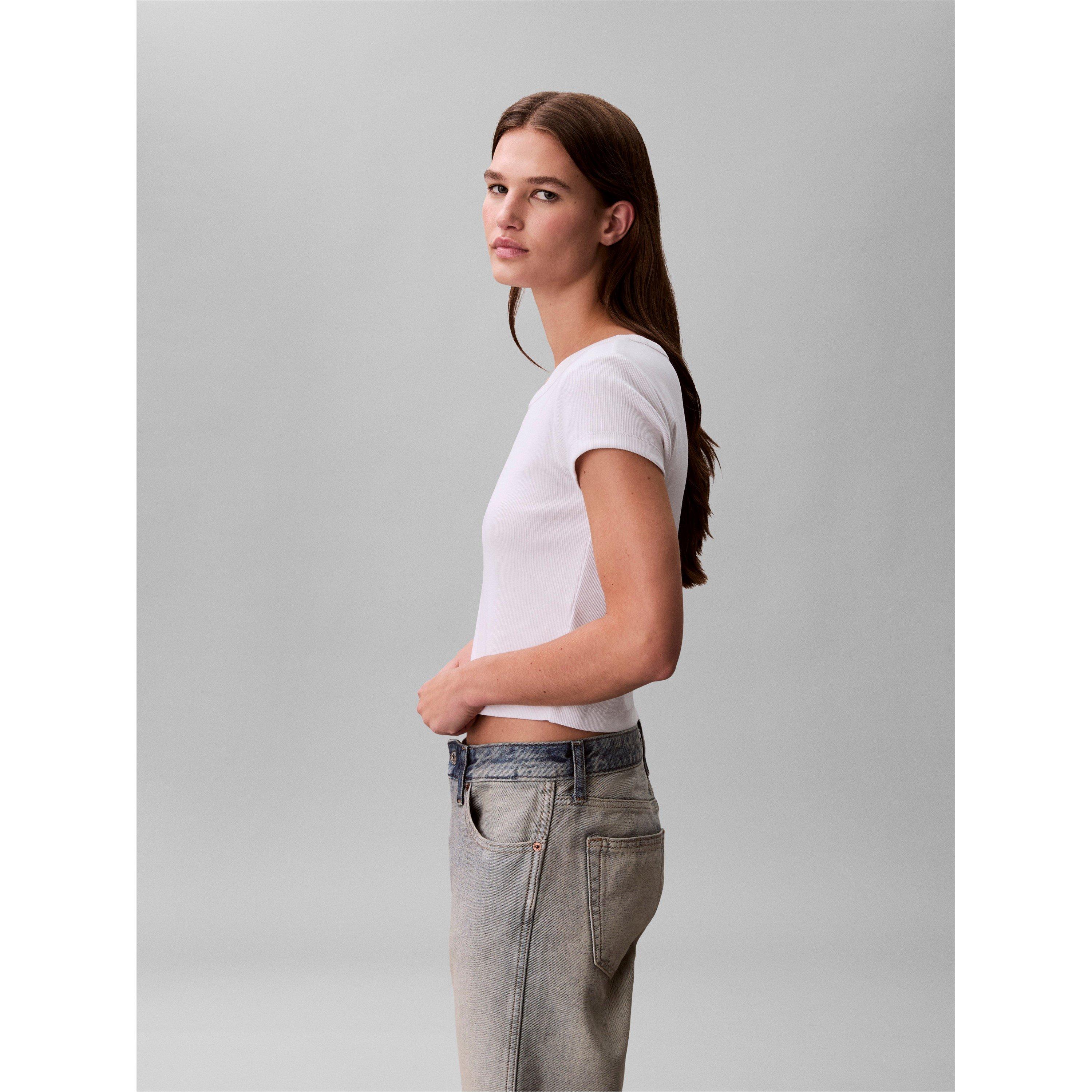 Weiß - Calvin Klein Jeans - CKJ Wvn Rib BabyT Ld10 - 5