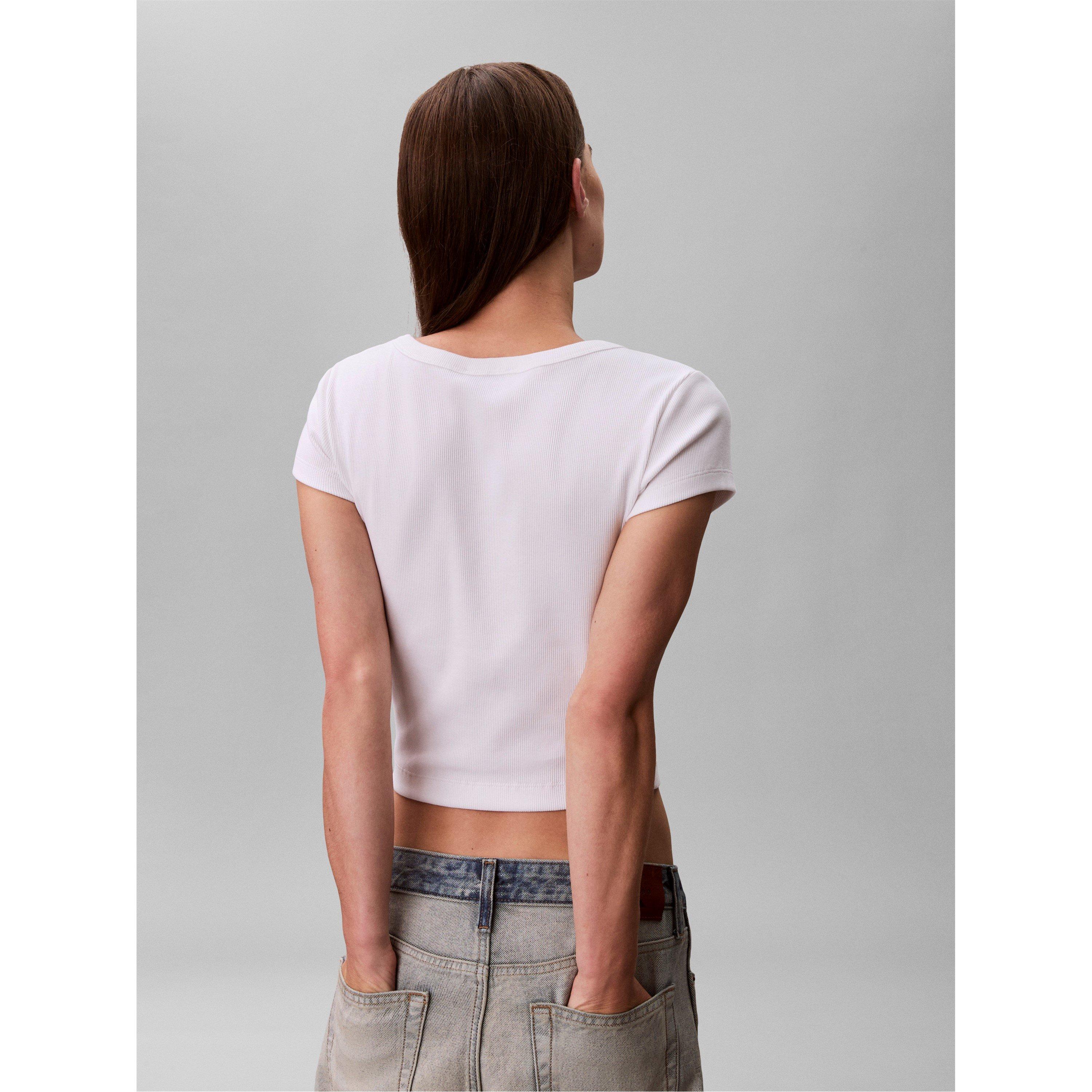 Weiß - Calvin Klein Jeans - CKJ Wvn Rib BabyT Ld10 - 7