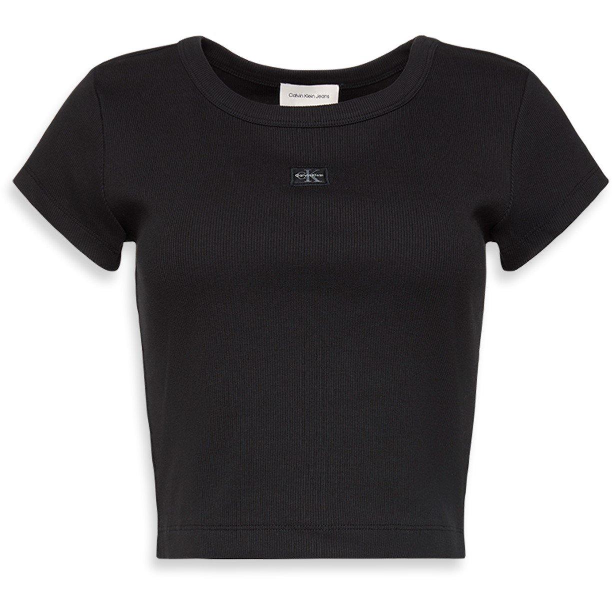 Zwart - Calvin Klein Jeans - CKJ Wvn Rib BabyT Ld10 - 7