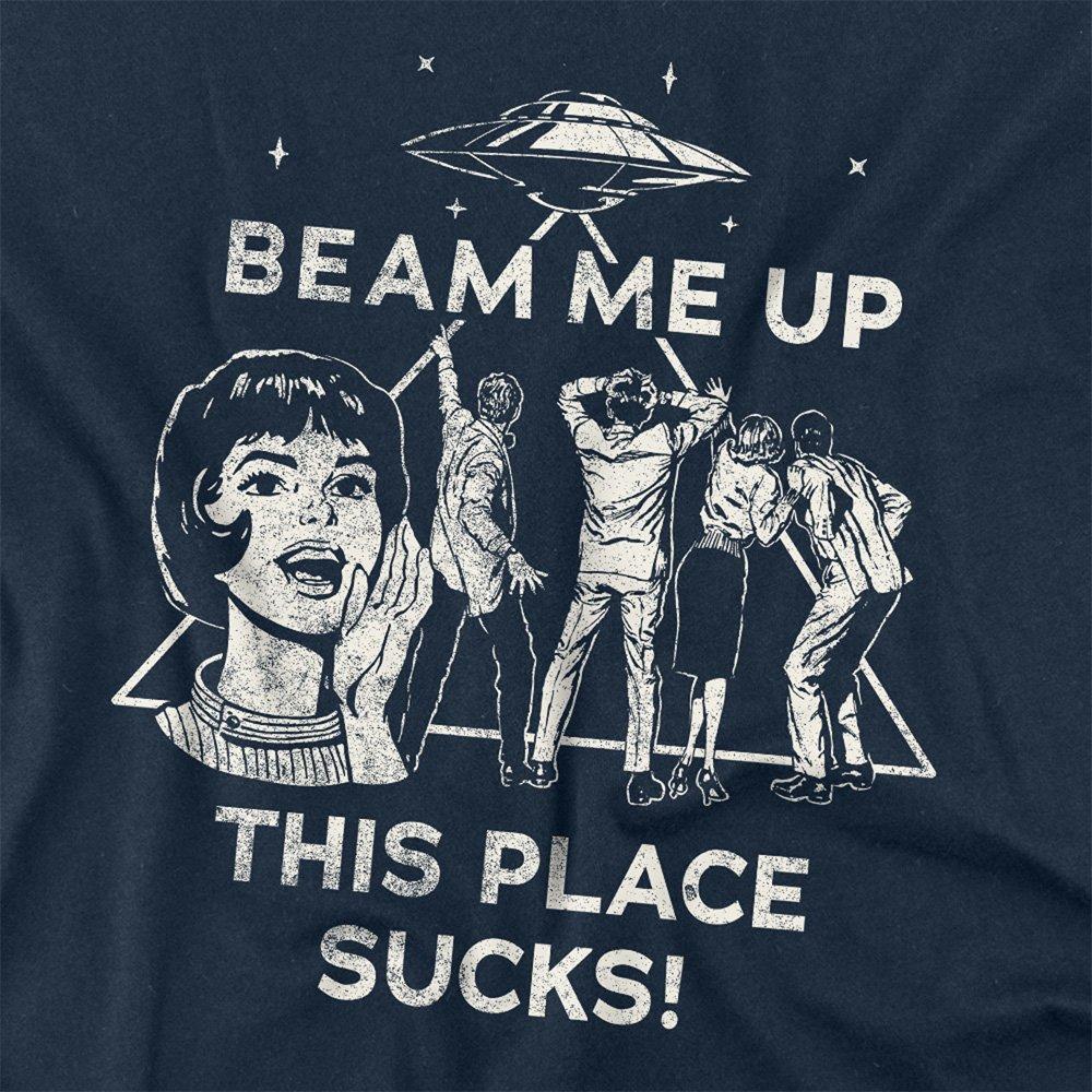 Navy - Stranger Things - Stranger Things Beam Me Up Long Sleeve T-Shirt Na - 2