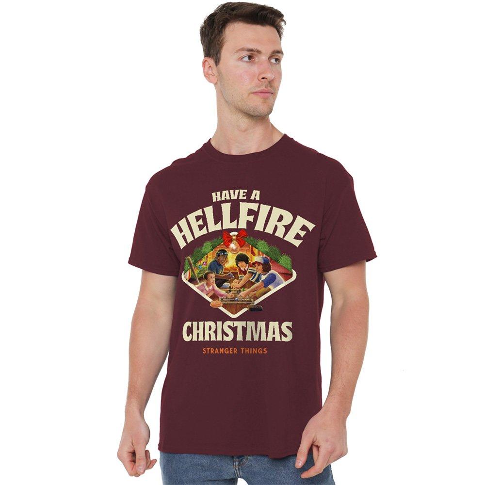 Burgundy - Stranger Things - Stranger Things Have A Hellfire Xmas Festive Board - 1