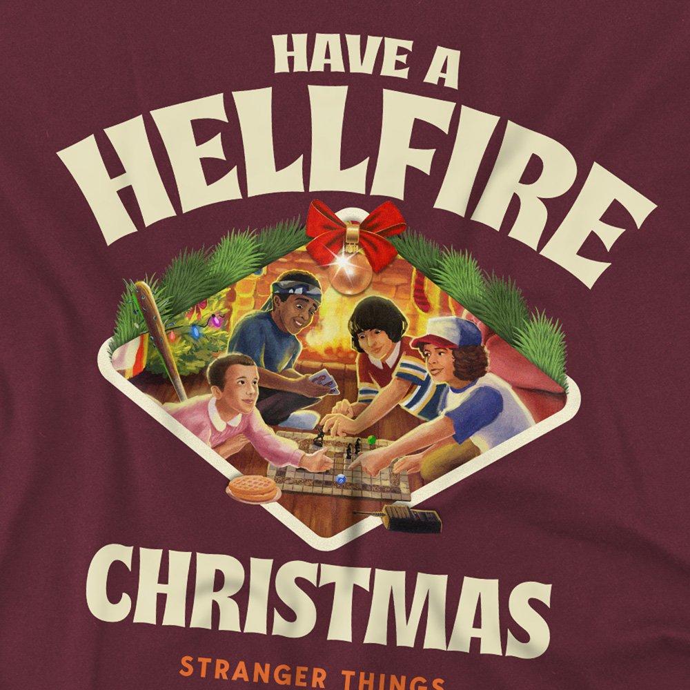Burgundy - Stranger Things - Stranger Things Have A Hellfire Xmas Festive Board - 2