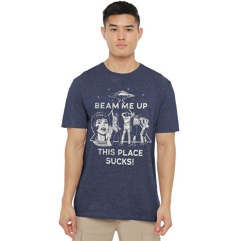 Navy - Stranger Things - Stranger Things Beam Me Up T Shirt Navy - 1