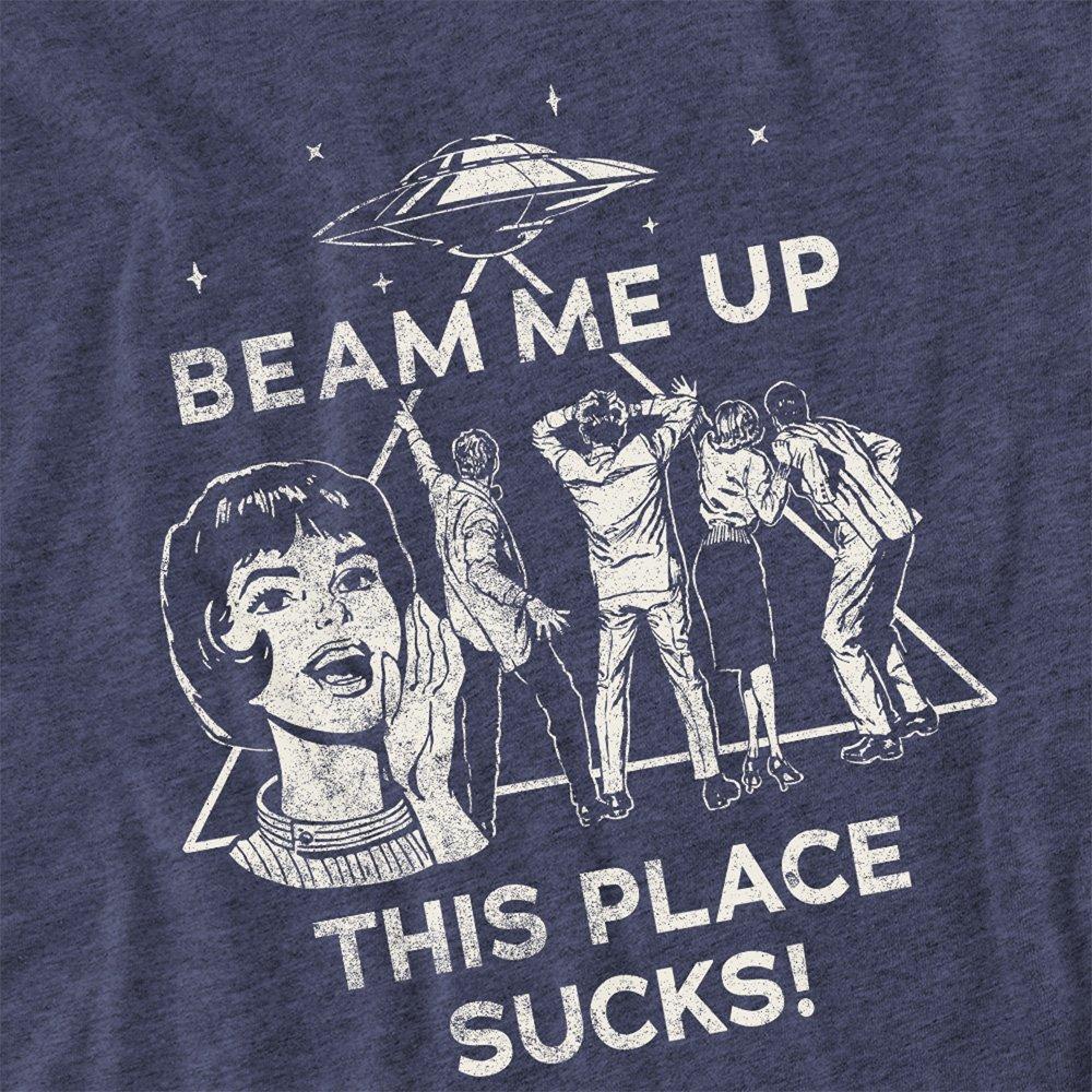 Navy - Stranger Things - Stranger Things Beam Me Up T Shirt Navy - 2