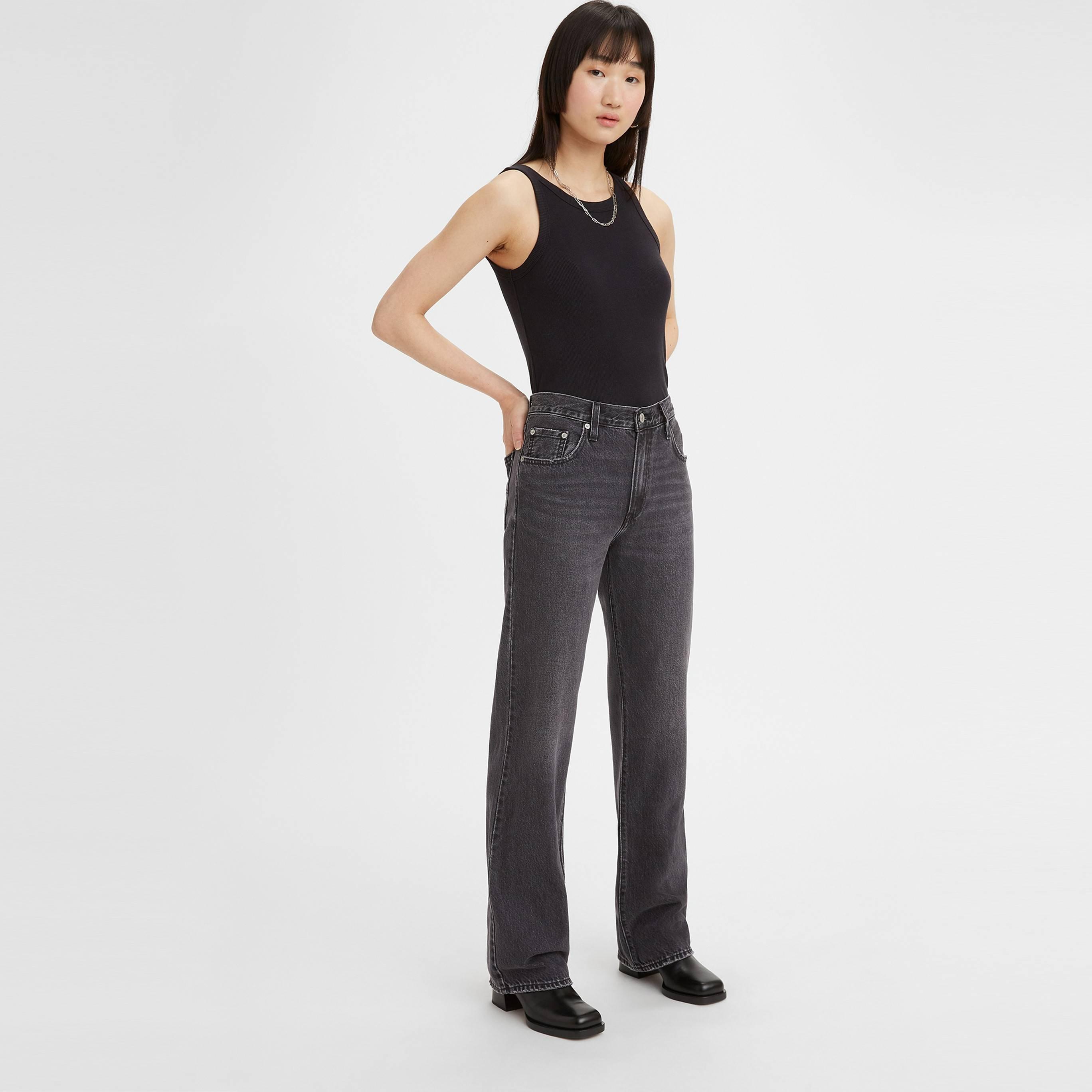 Boot Barn - Levis - Women's Medium Indigo Baggy Wide Leg Jeans - 2