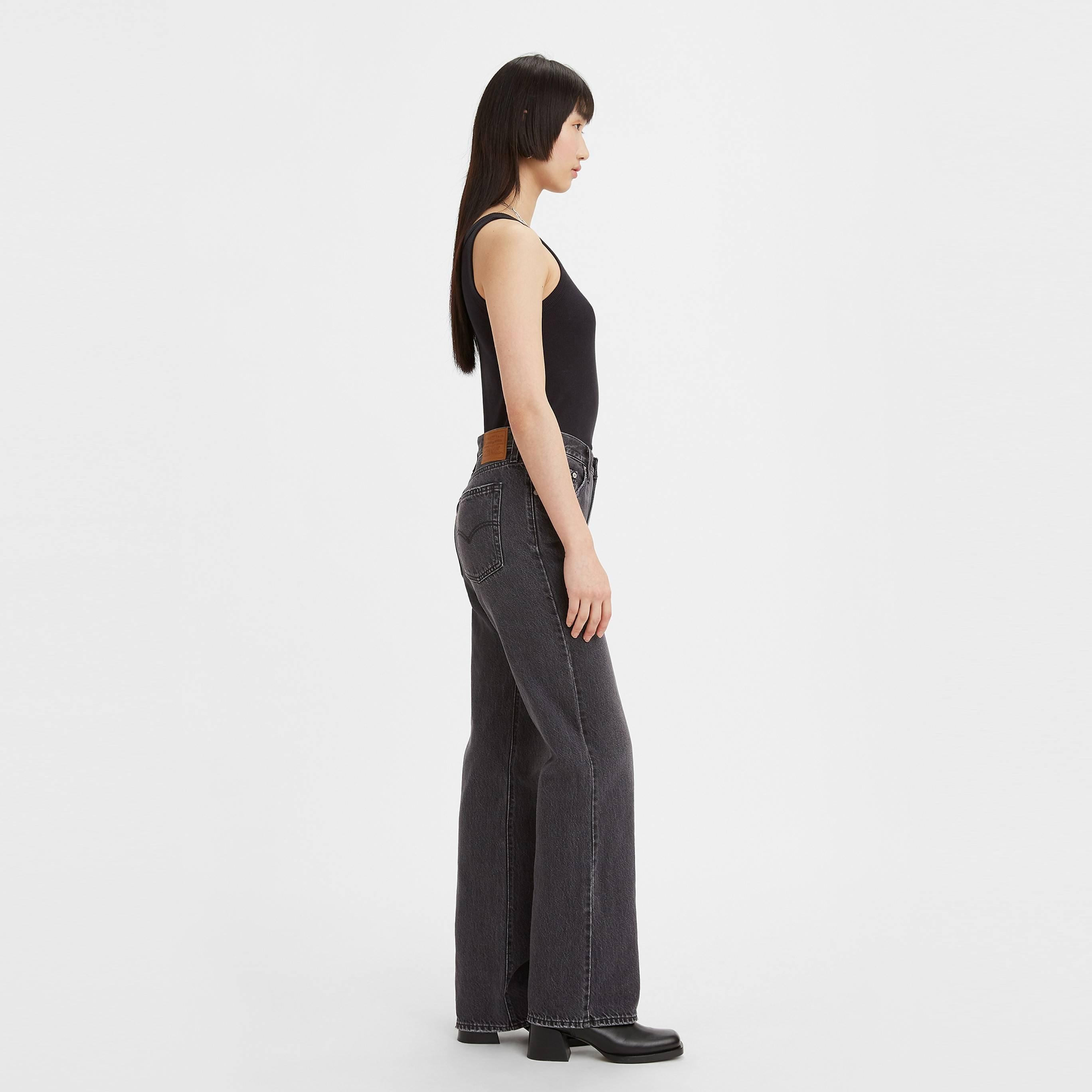 Boot Barn - Levis - Women's Medium Indigo Baggy Wide Leg Jeans - 4