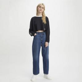 Levis Graphic Long Sleeve Crop Top