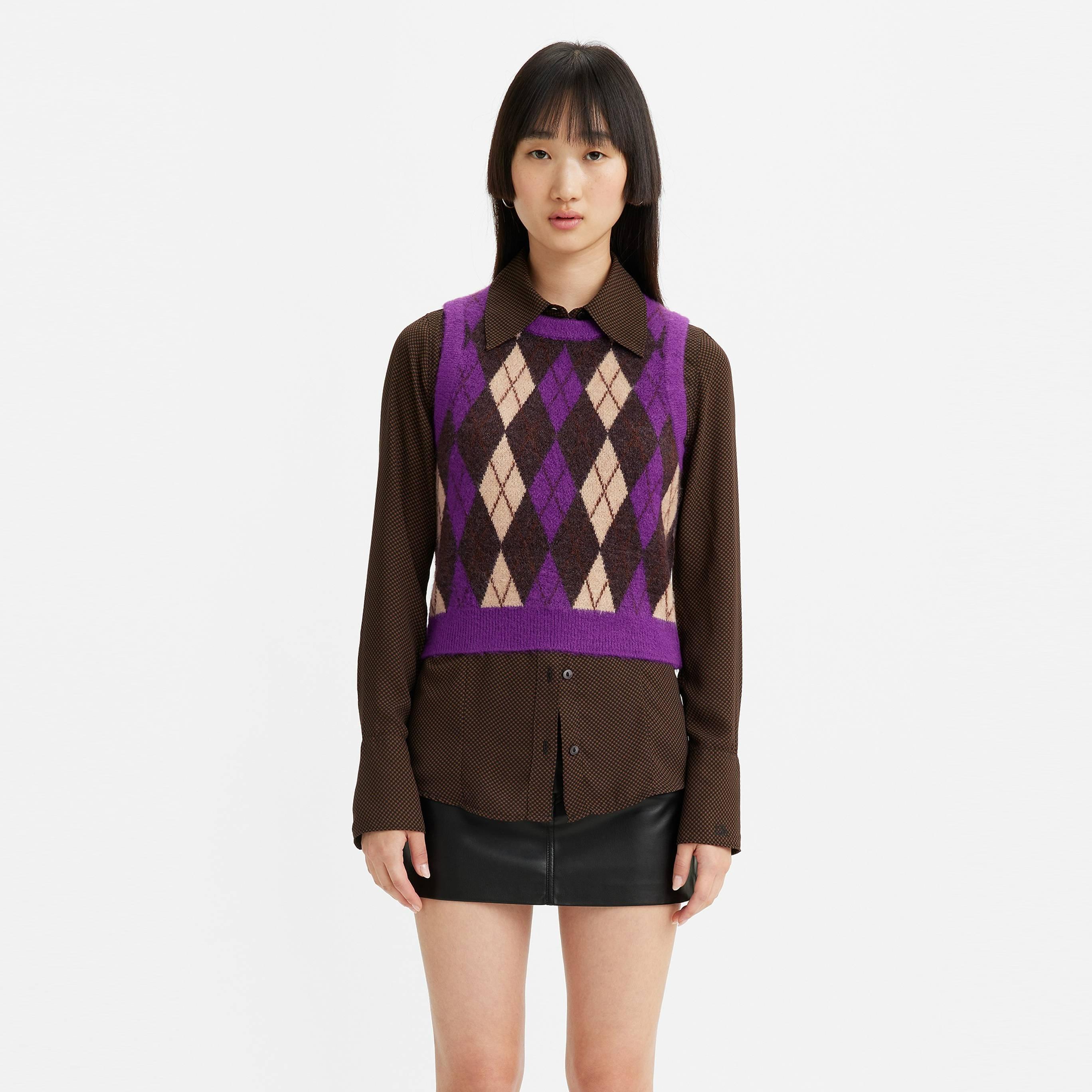 KArg ForestPlum - Levis - Women's Deja Vu Kirsten Knitted Sweater Vest - 1