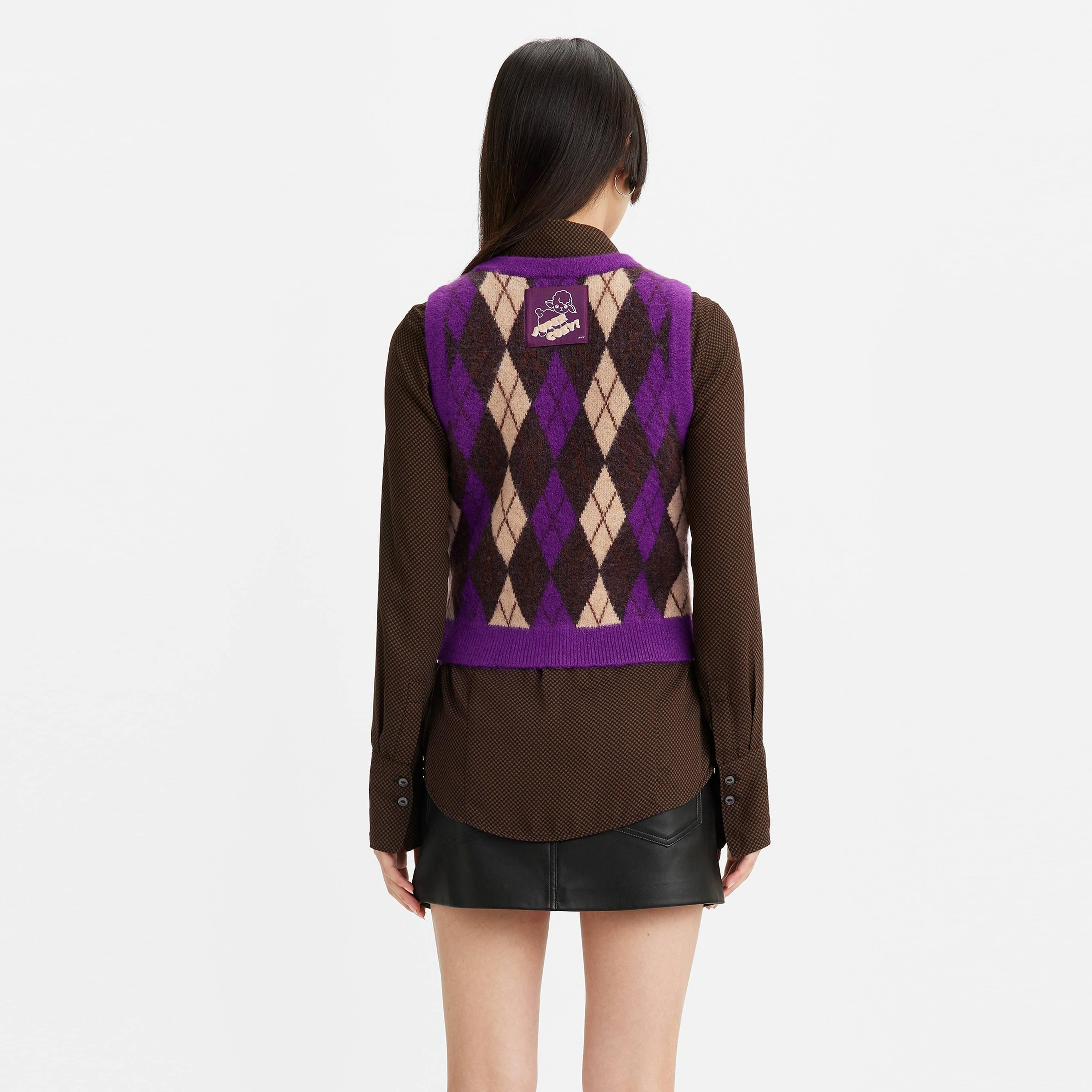 KArg ForestPlum - Levis - Women's Deja Vu Kirsten Knitted Sweater Vest - 3