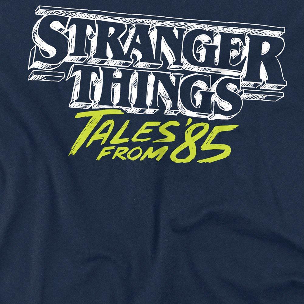 Navy - Stranger Things - Stranger Things Tales From 85 Two Tone Logo T Shir - 2