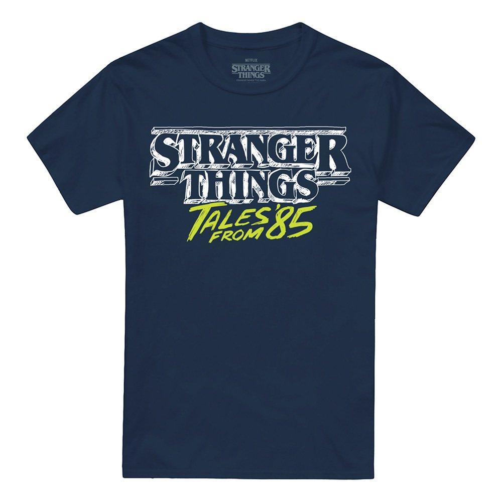 Navy - Stranger Things - Stranger Things Tales From 85 Two Tone Logo T Shir - 4