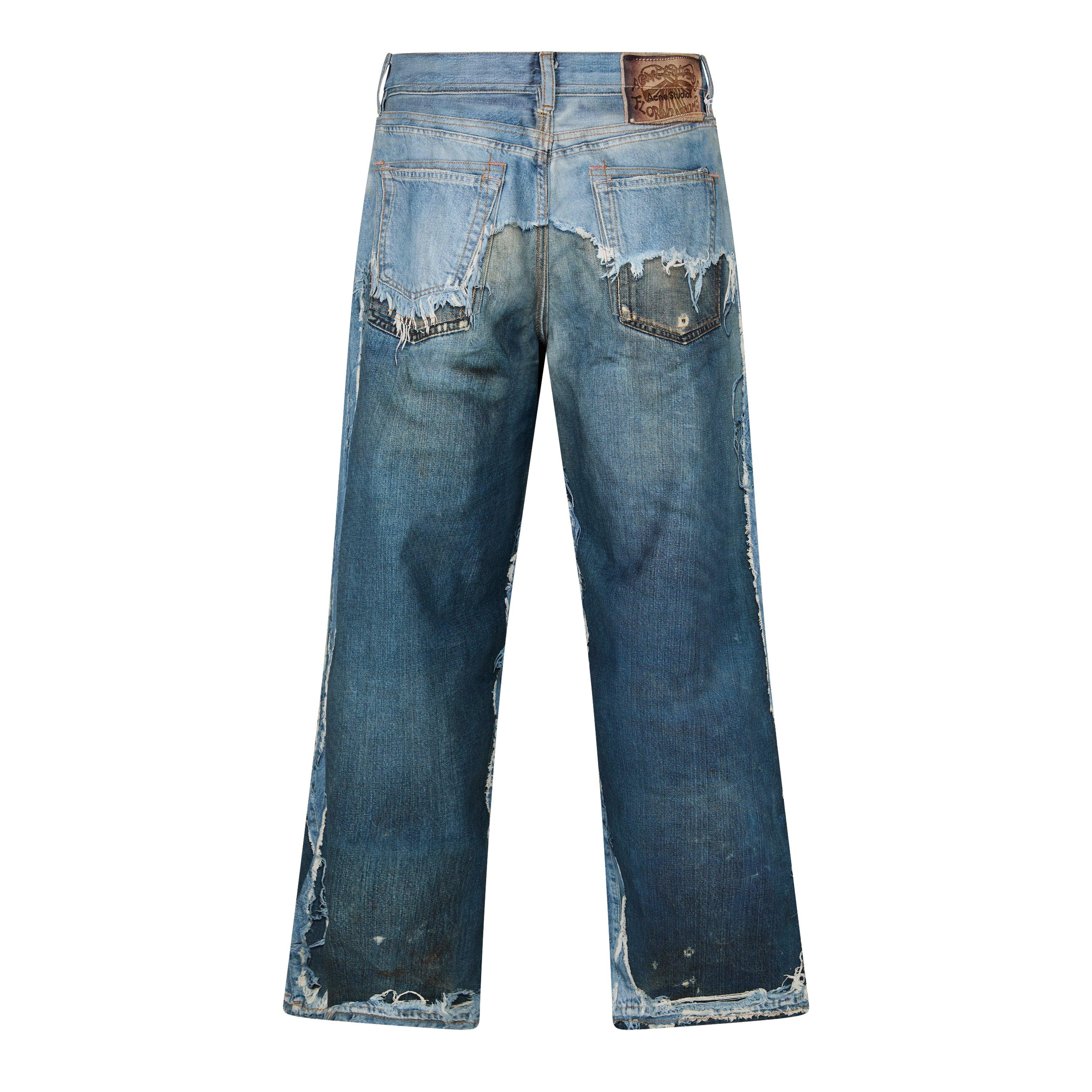 Blue - Acne Studios - Mens Trompe-LOeil Jeans - 2
