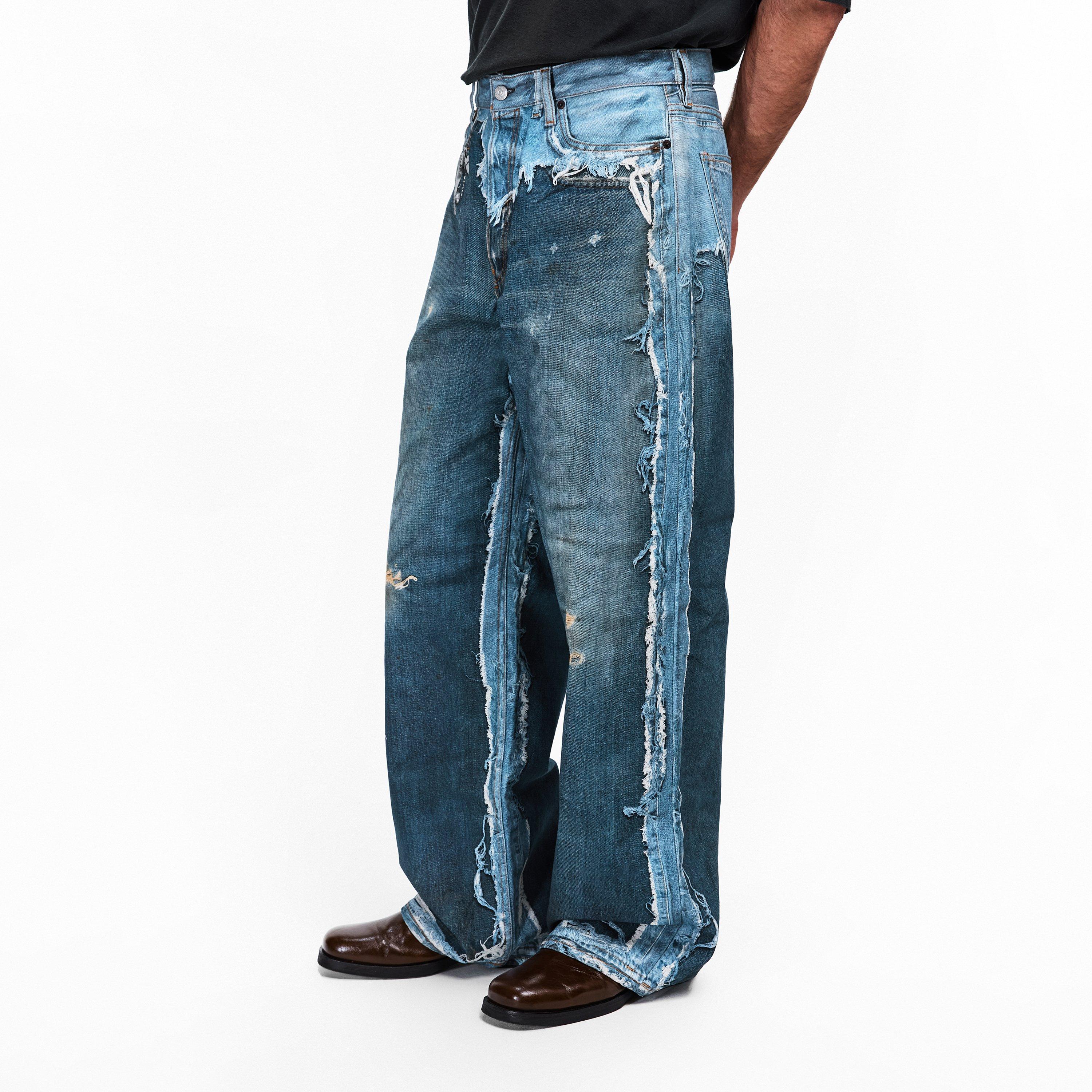 Blue - Acne Studios - Mens Trompe-LOeil Jeans - 3