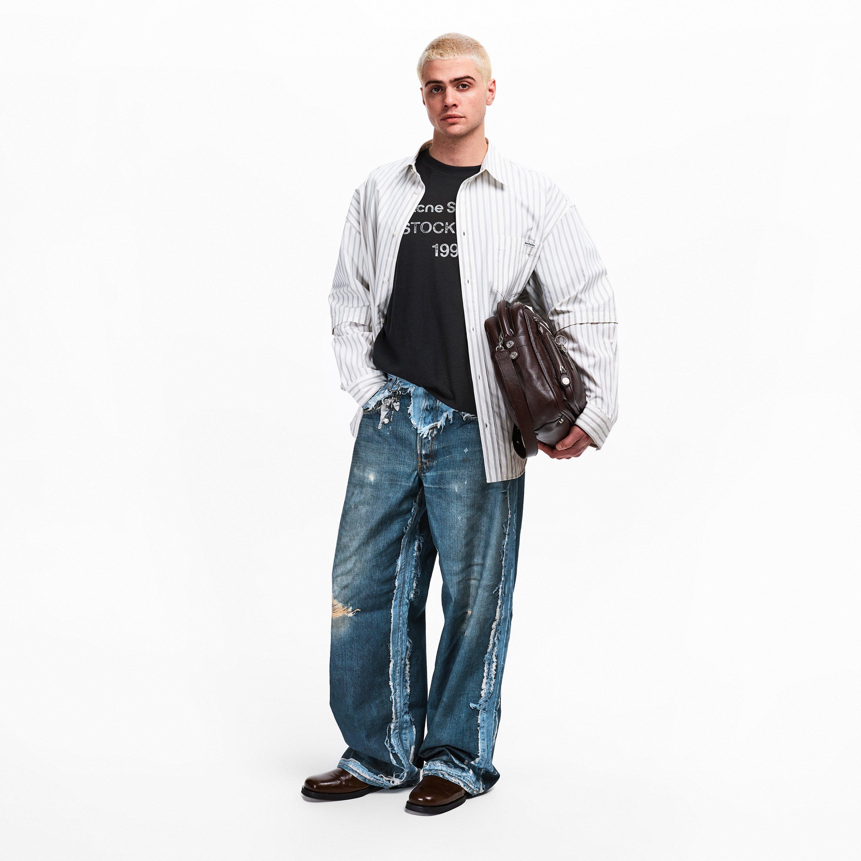 Blue - Acne Studios - Mens Trompe-LOeil Jeans - 6