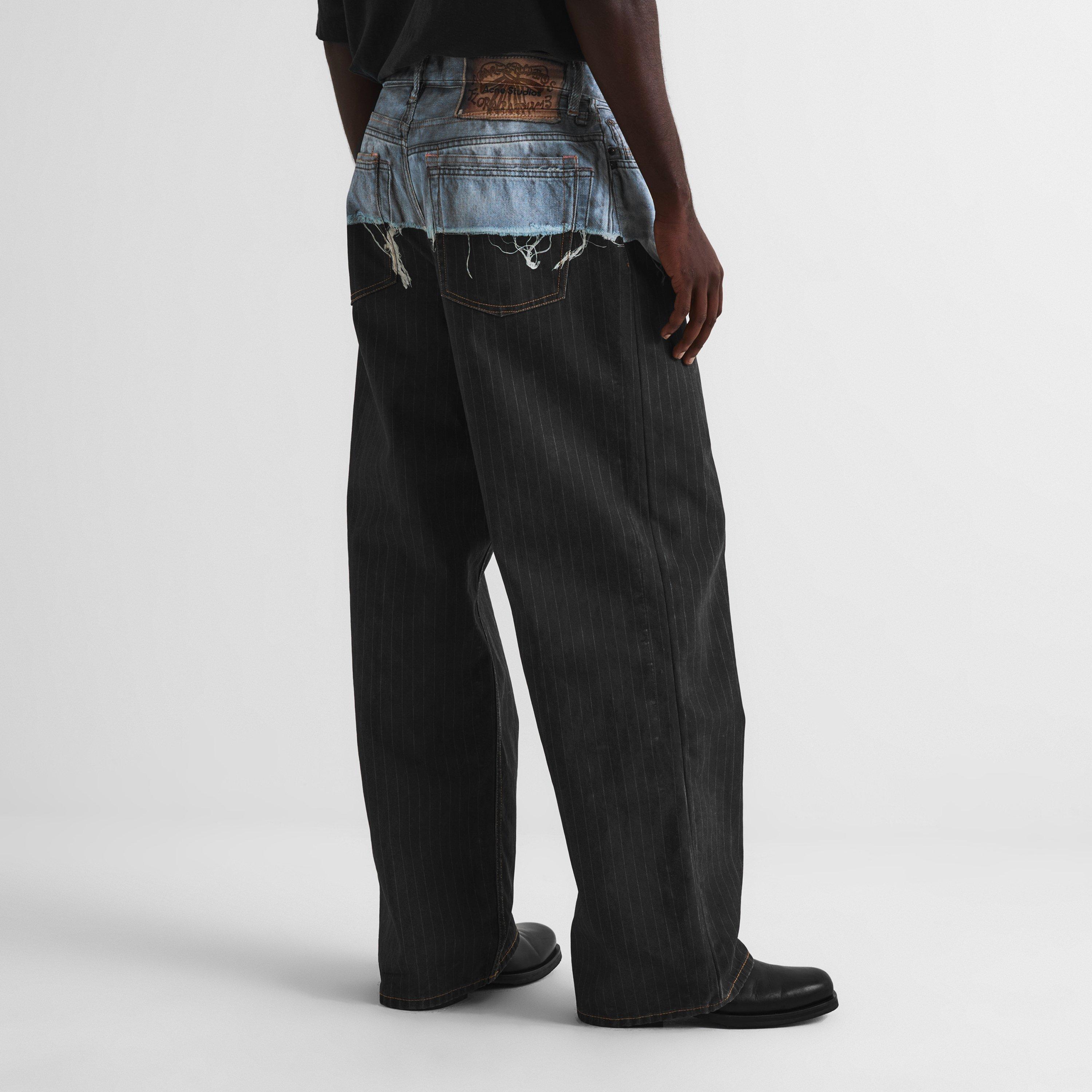 Black - Acne Studios - Men's Wide Leg Jeans - 4
