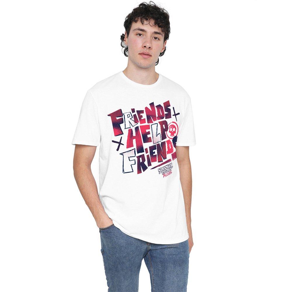 White - Stranger Things - Stranger Things Tales From 85 Friends Help T Shirt - 1