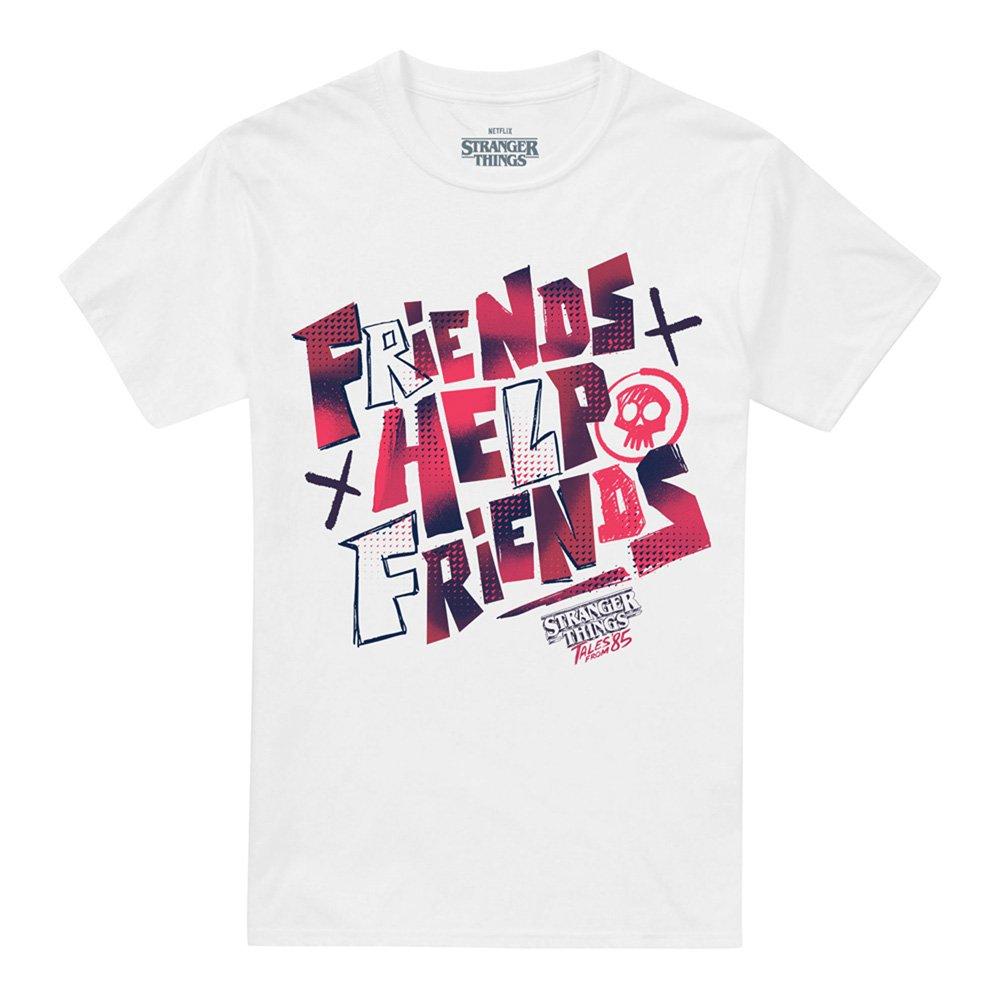 White - Stranger Things - Stranger Things Tales From 85 Friends Help T Shirt - 4