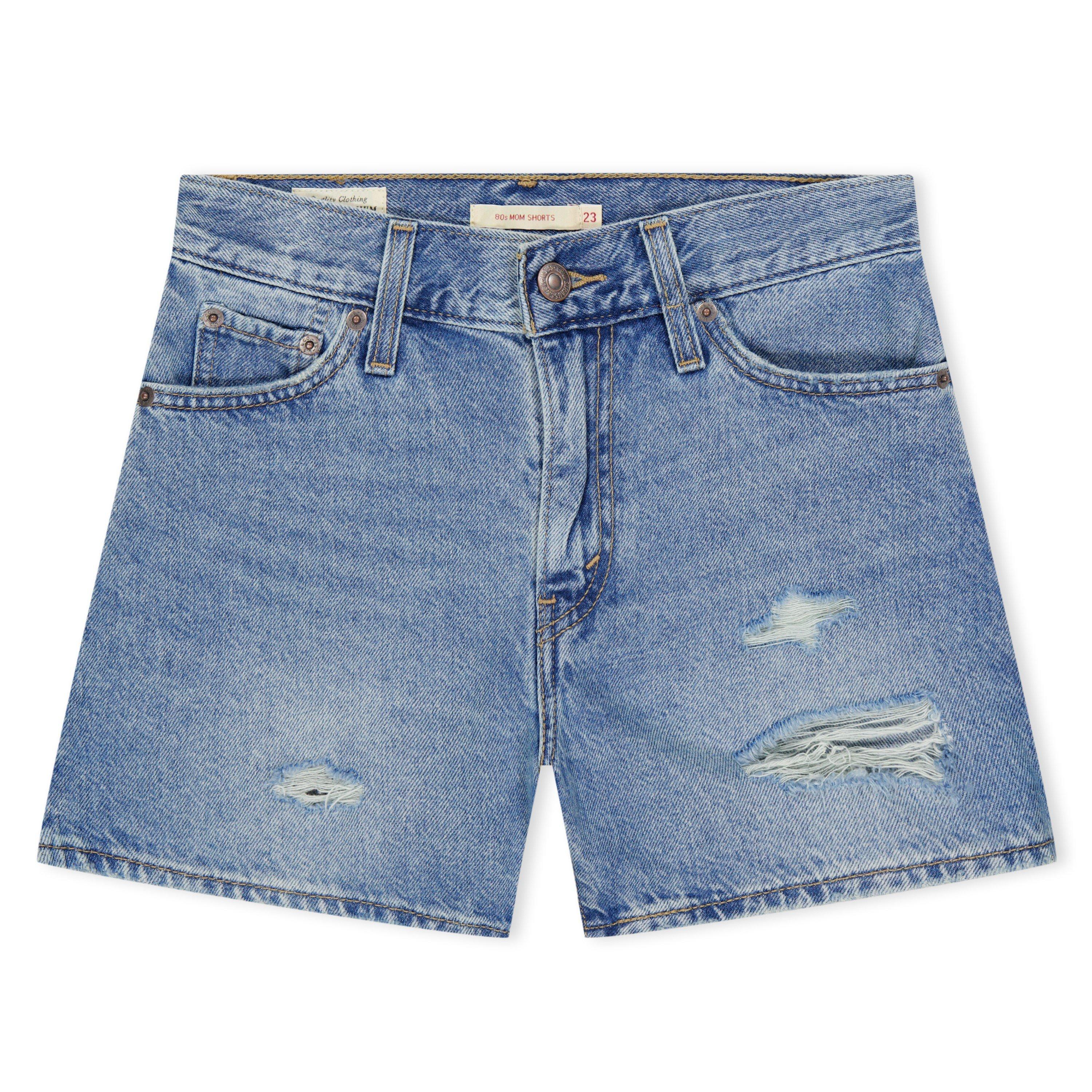 Plaudertasche - Levis - Women's Mom Light Indigo Denim Shorts - 1