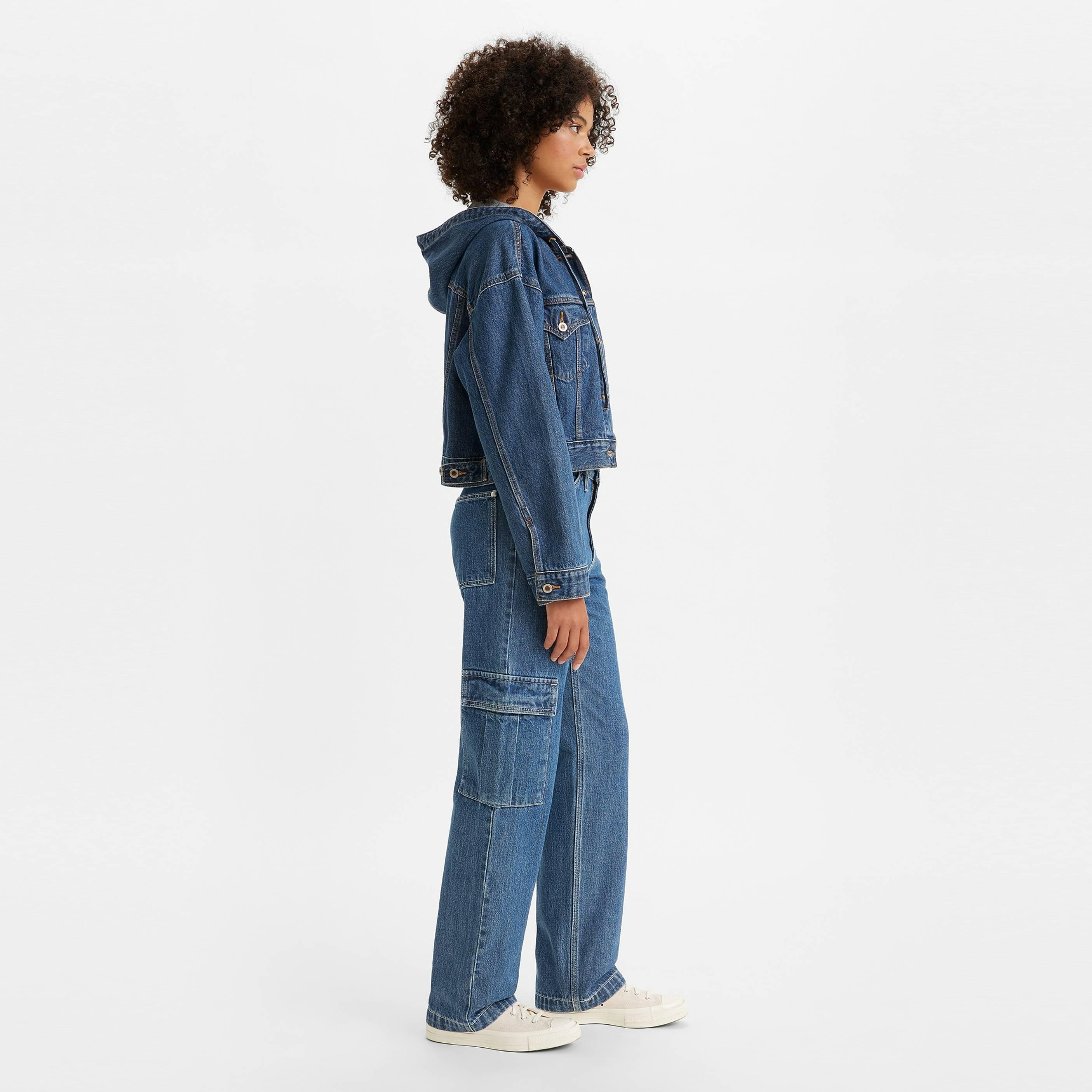 ImNeverWroStone - Levis - Women's Baggy Wide Leg Jeans - 3