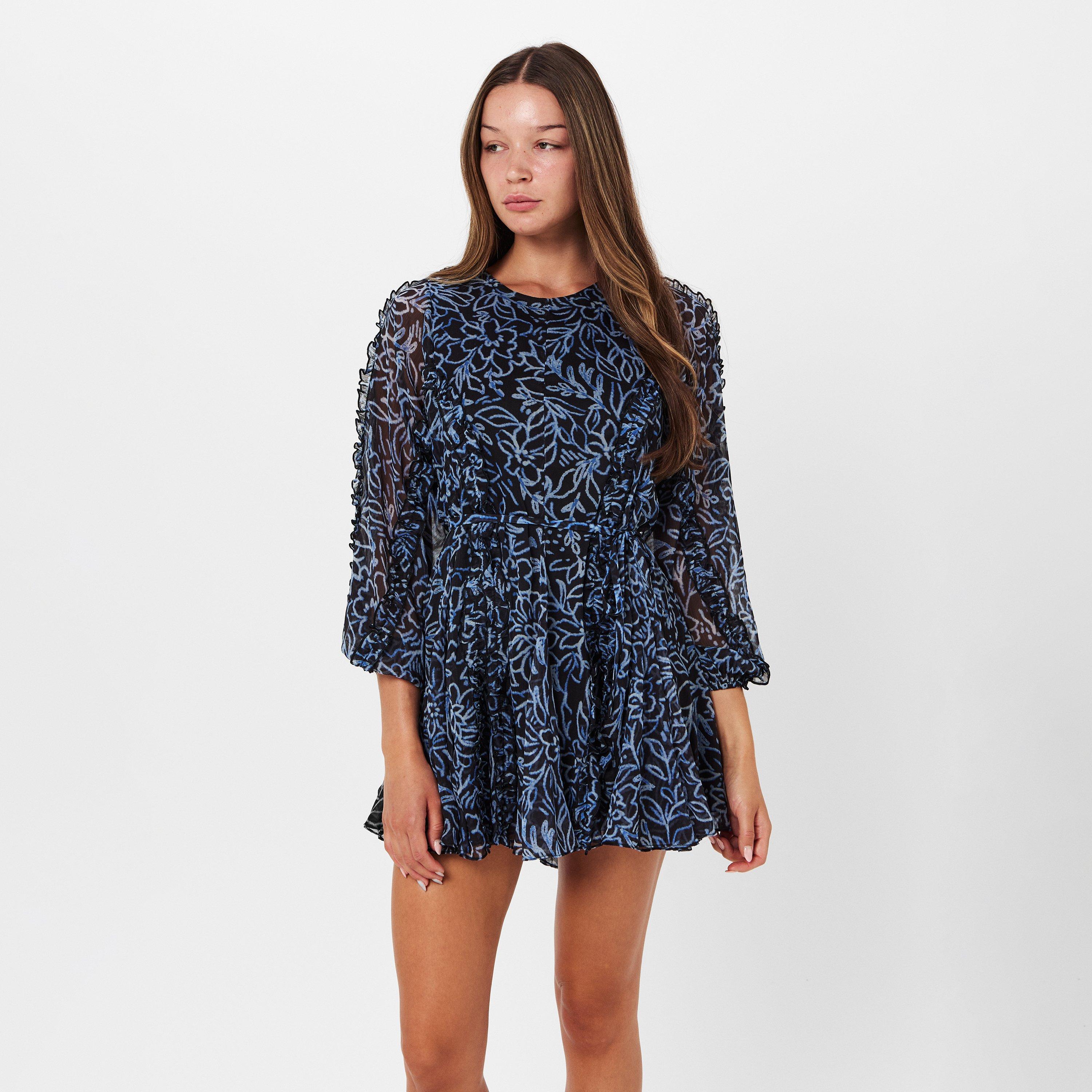 Navy Multi - French Connection - Women's Anna Mini Dress - 3