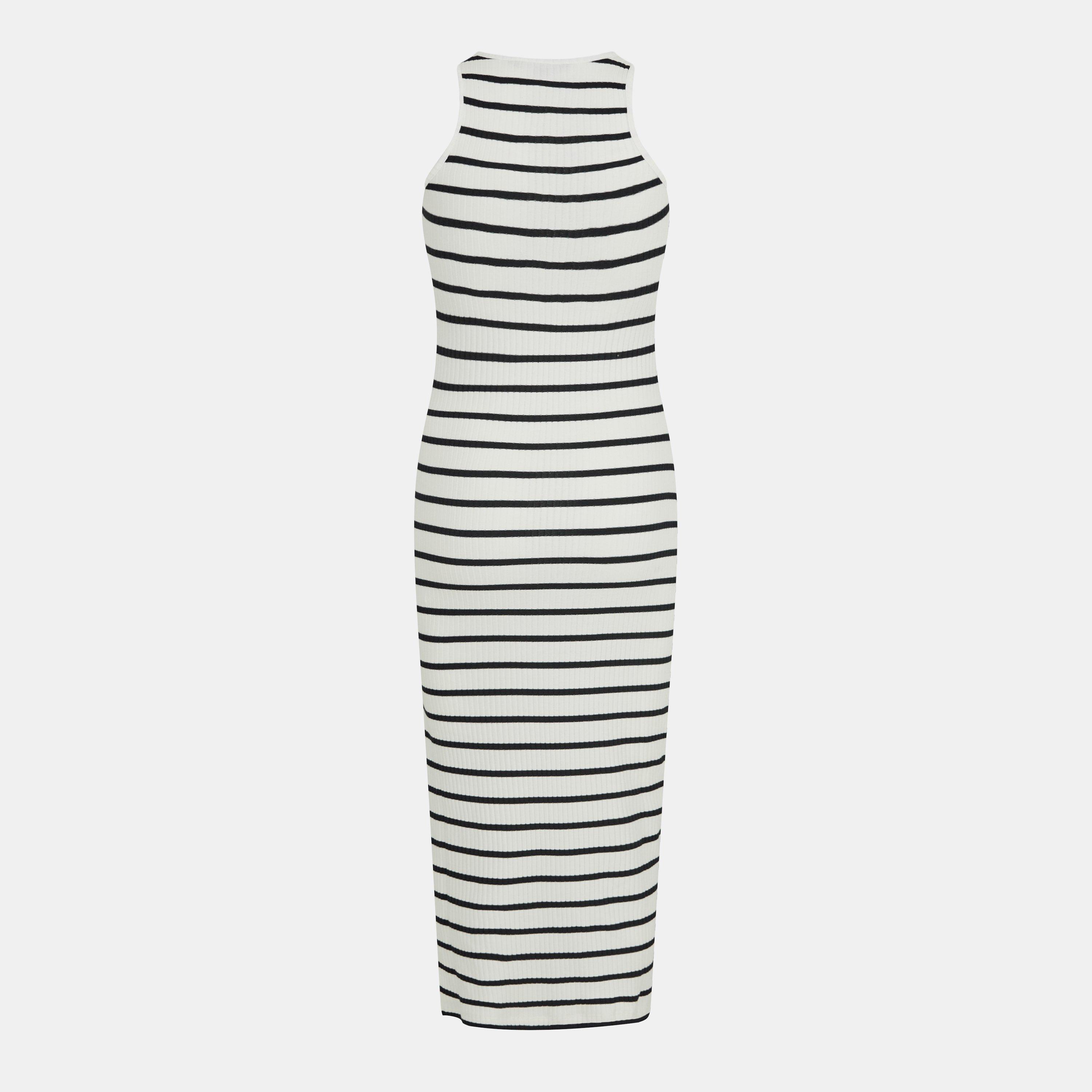 Summer White - French Connection - Women's Tommy Stripe Racer Back T-Shirt Dress - 2
