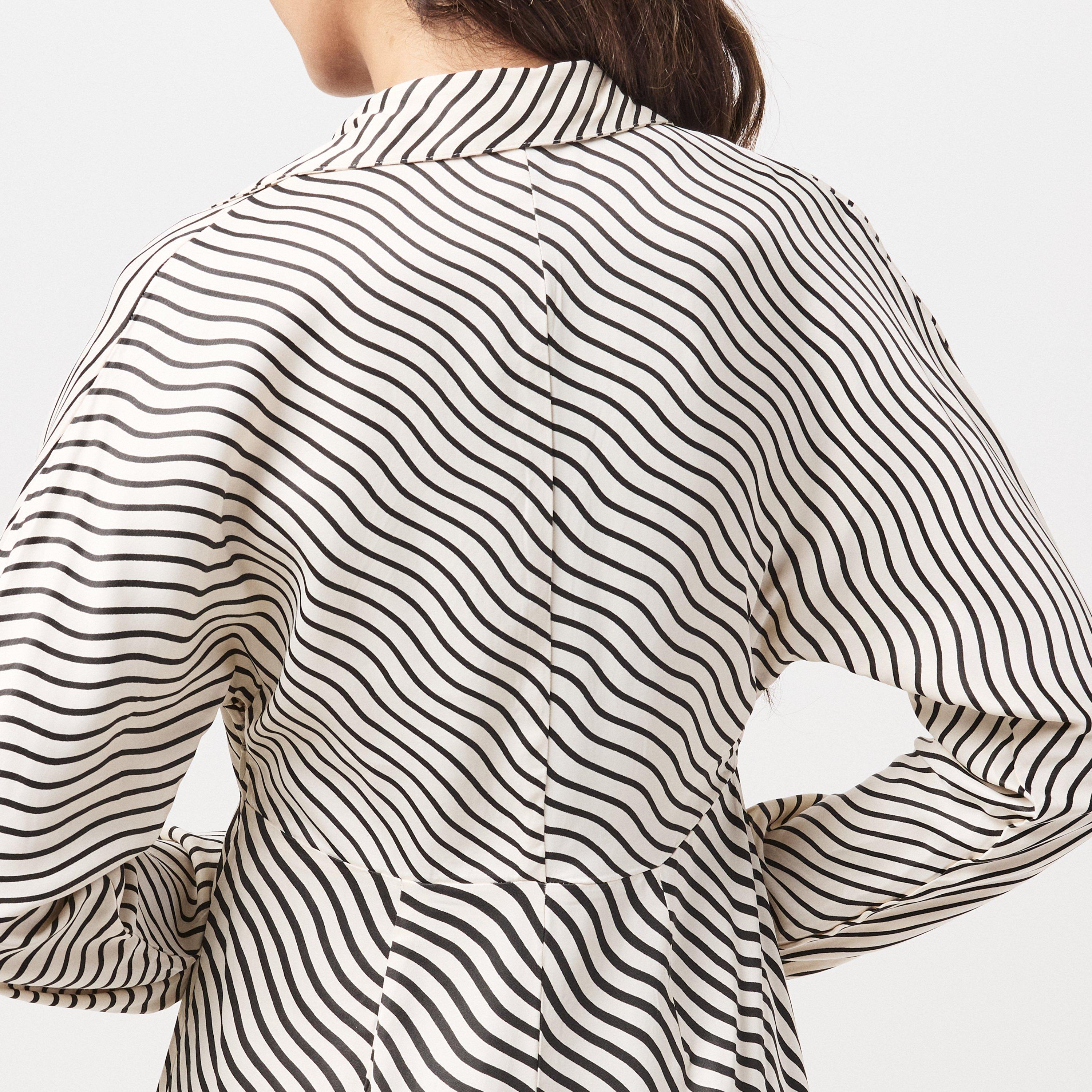 Black/Cream - French Connection - Women's Candice A-Line Dress - 5