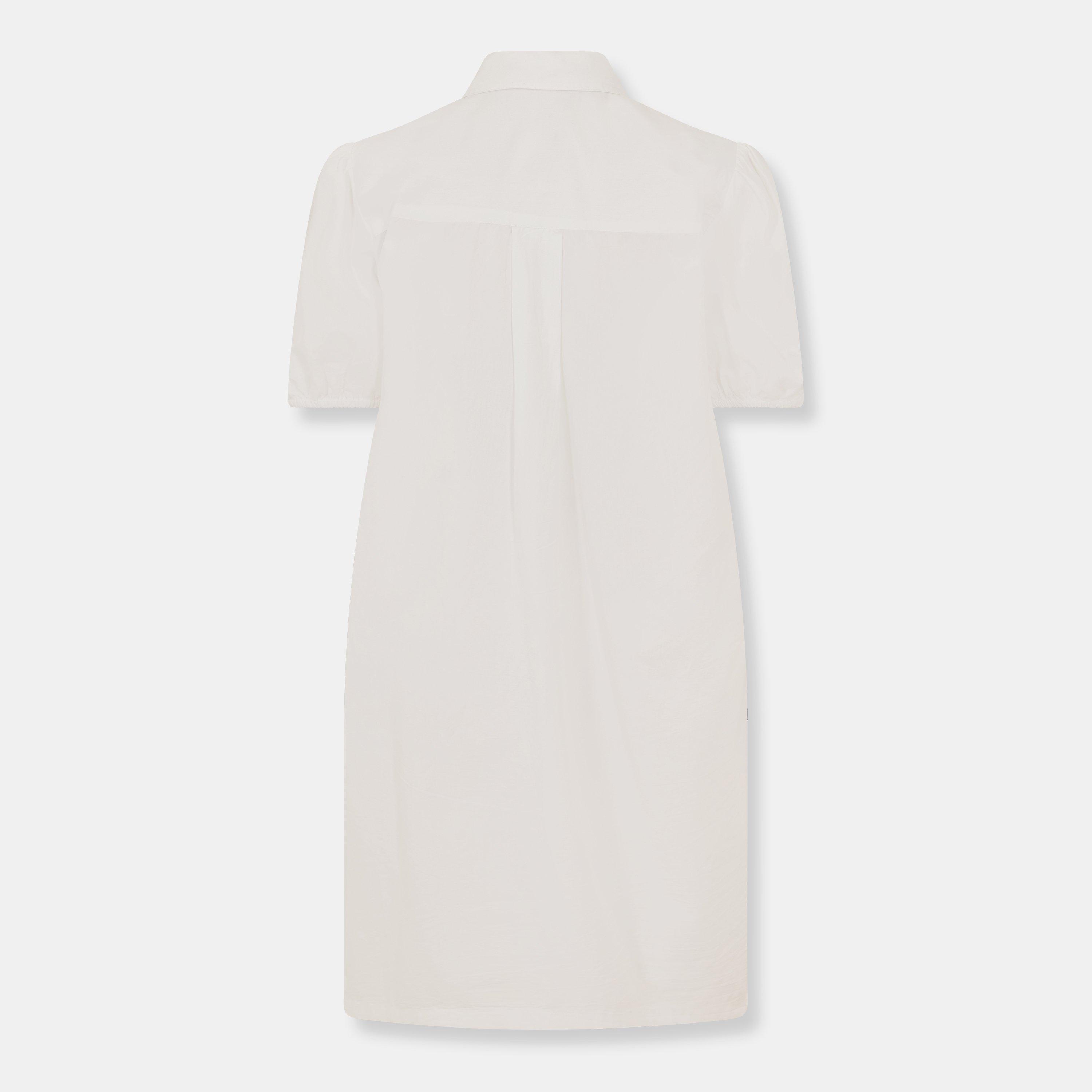 Linen White - French Connection - Women's Cambria Shirt Mini Dress - 2