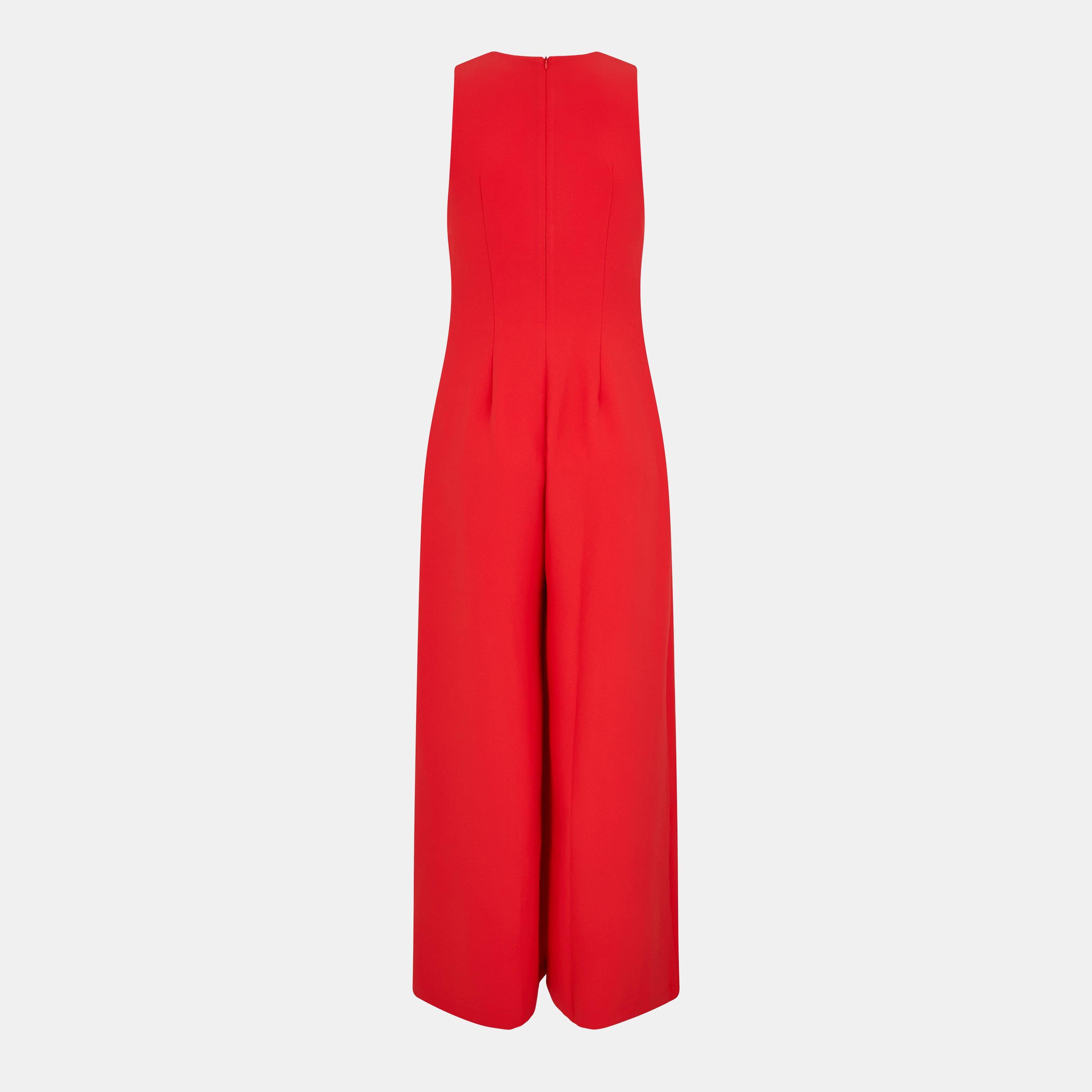 Poppy Red - French Connection - Women's Arelette Jumpsuit - 2