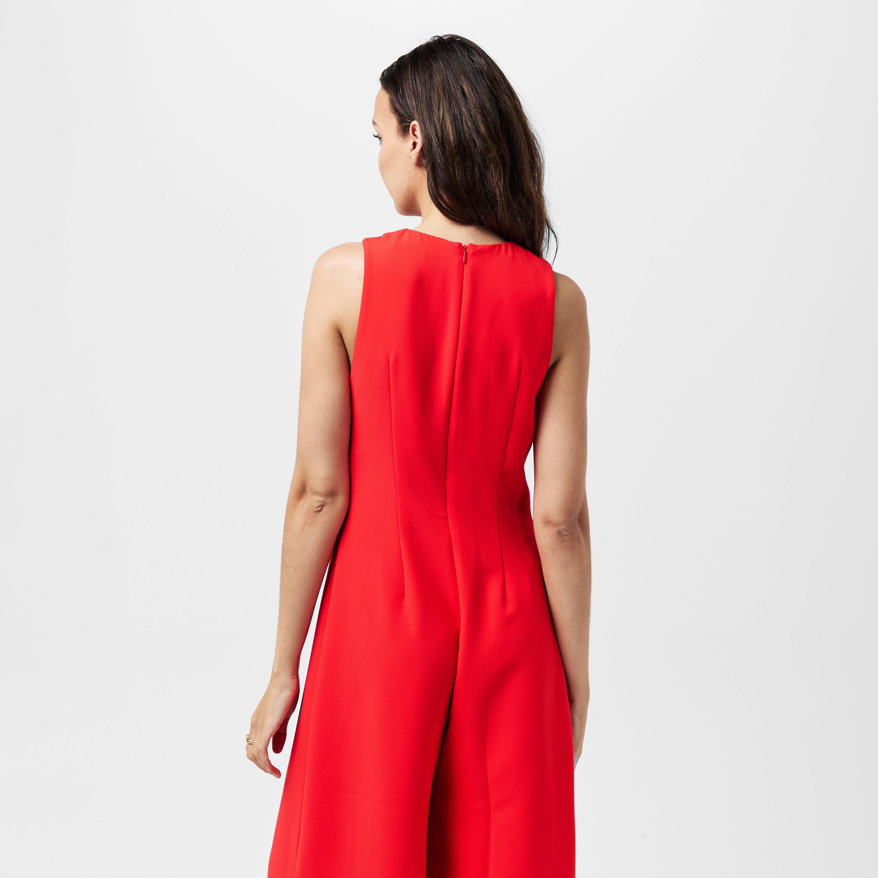 Poppy Red - French Connection - Women's Arelette Jumpsuit - 4