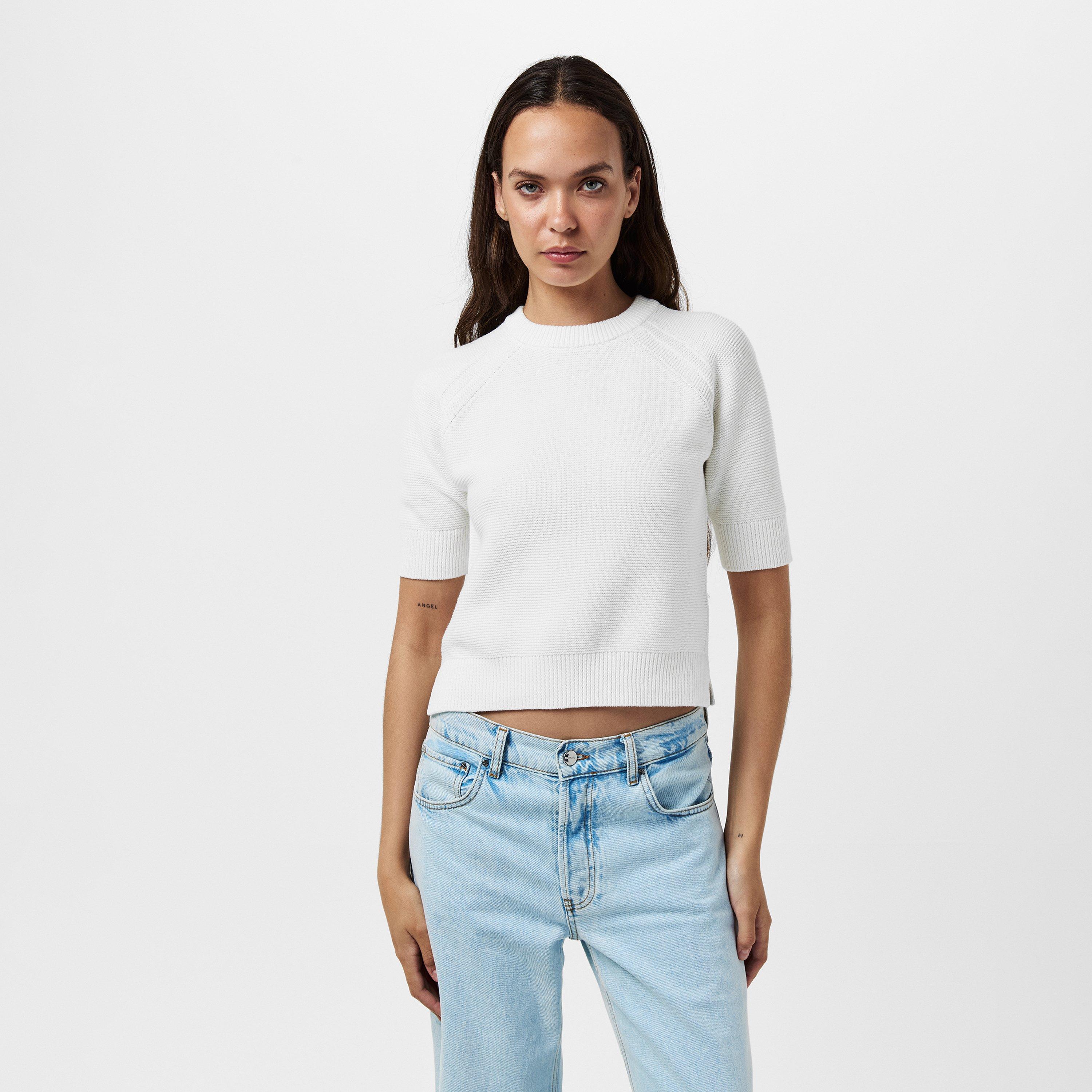 Summer White - French Connection - Women's Lily Mozart Crew Neck Jumper - 3
