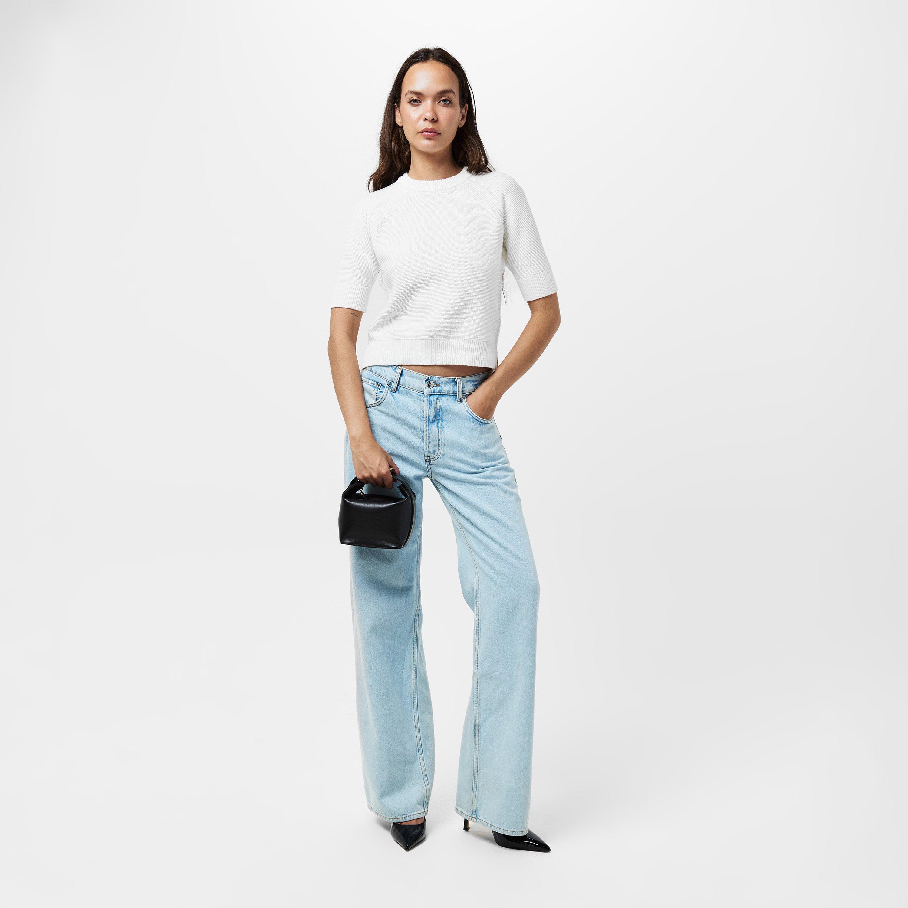 Summer White - French Connection - Women's Lily Mozart Crew Neck Jumper - 6