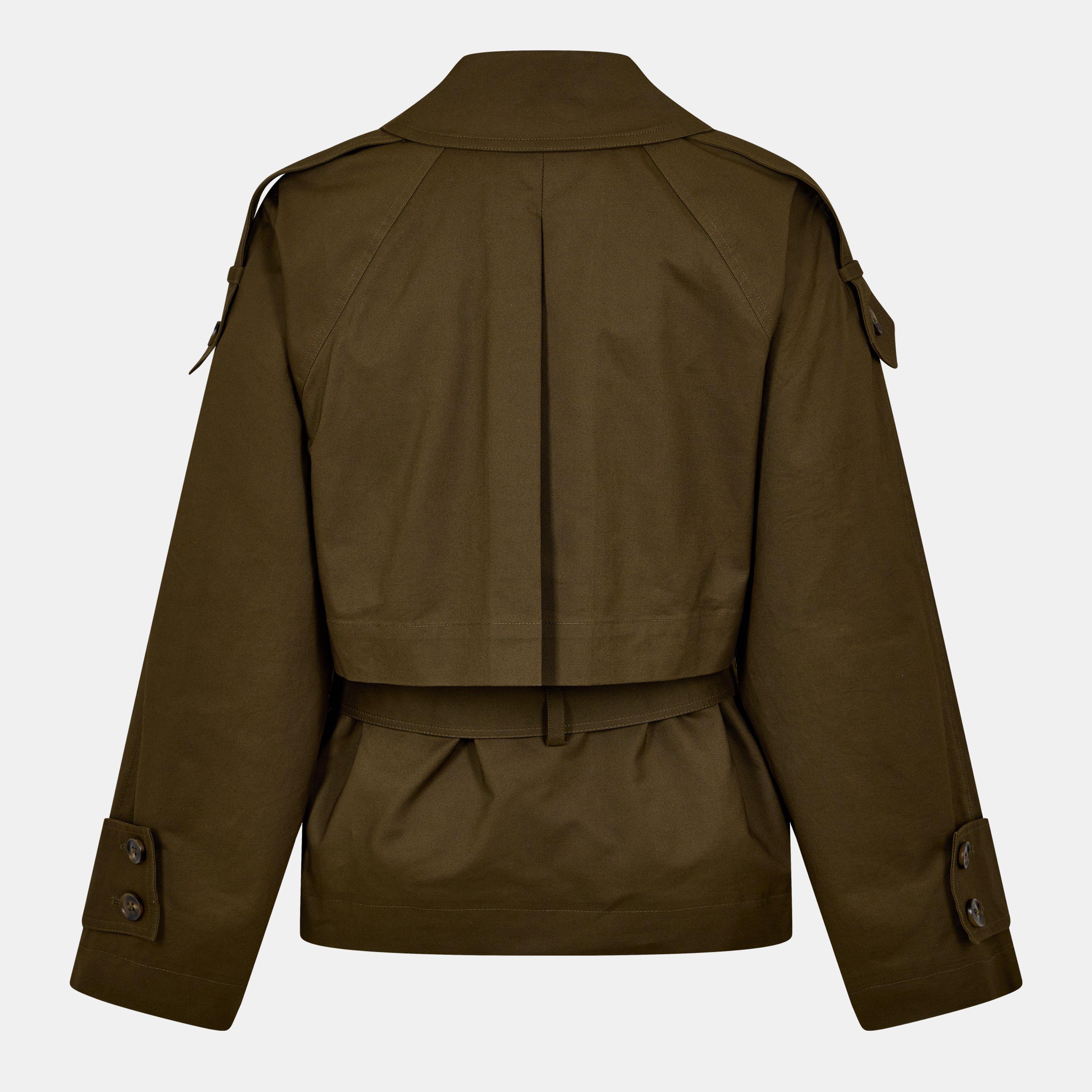 Khaki - French Connection - Women's Denby Weather-Resistant Belted Trench Coat - 2