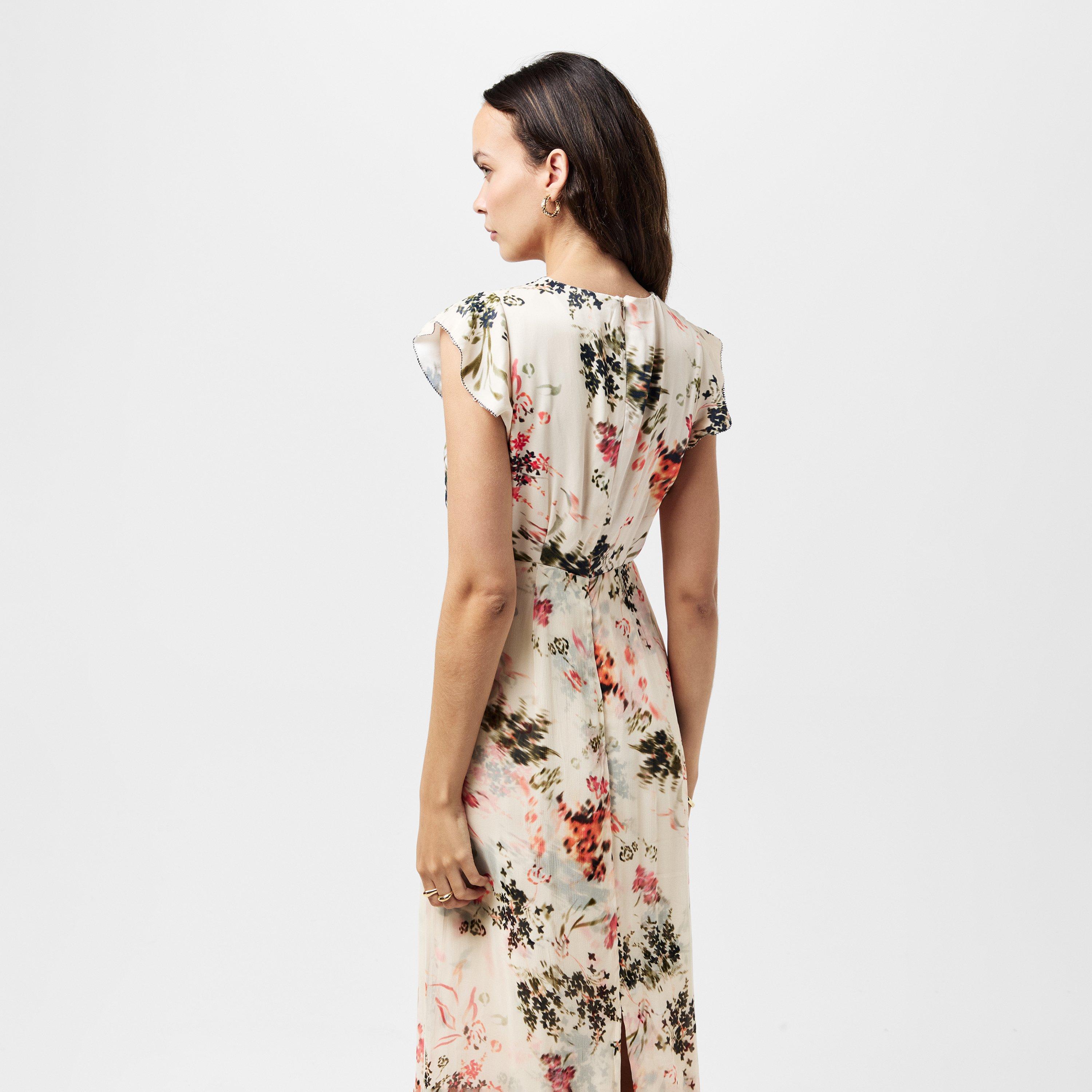 Crm/Scarlet Red - French Connection - Women's Candice Midi A Line Dress - 4