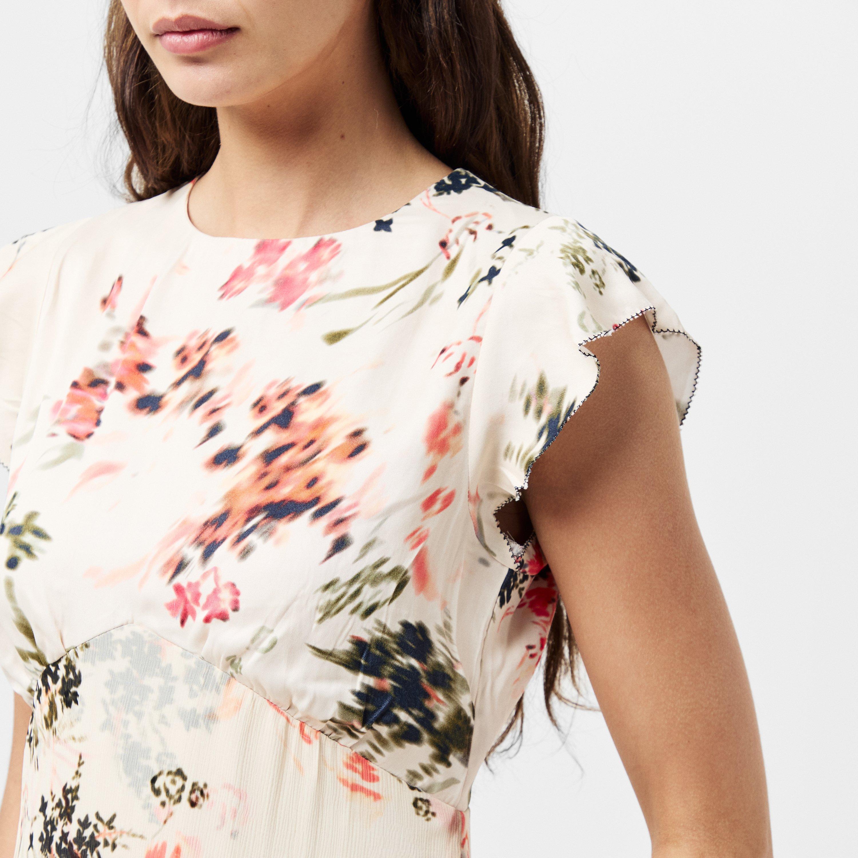 Crm/Scarlet Red - French Connection - Women's Candice Midi A Line Dress - 5