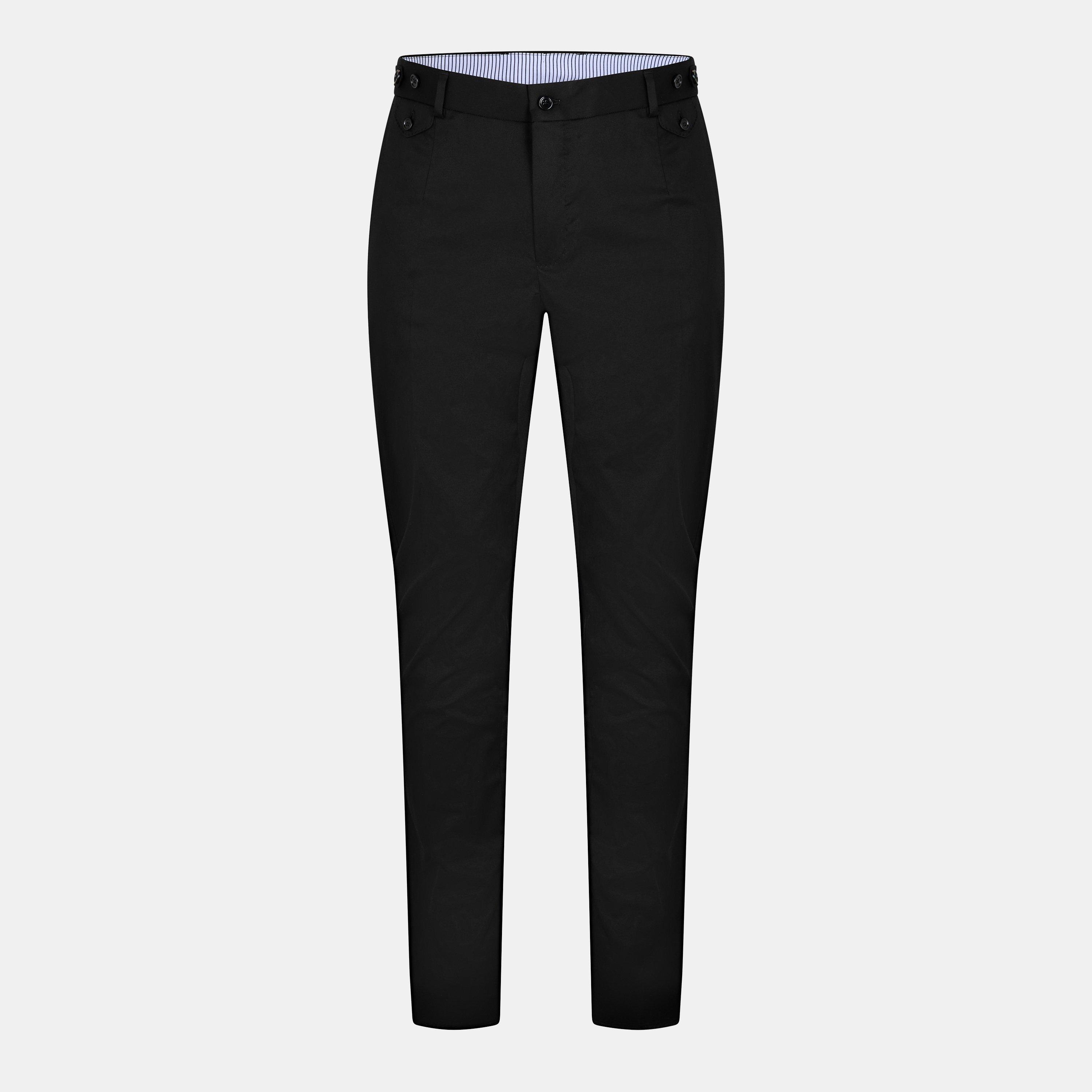 Black - Dolce and Gabbana - Mens Gabardine Trousers - 1