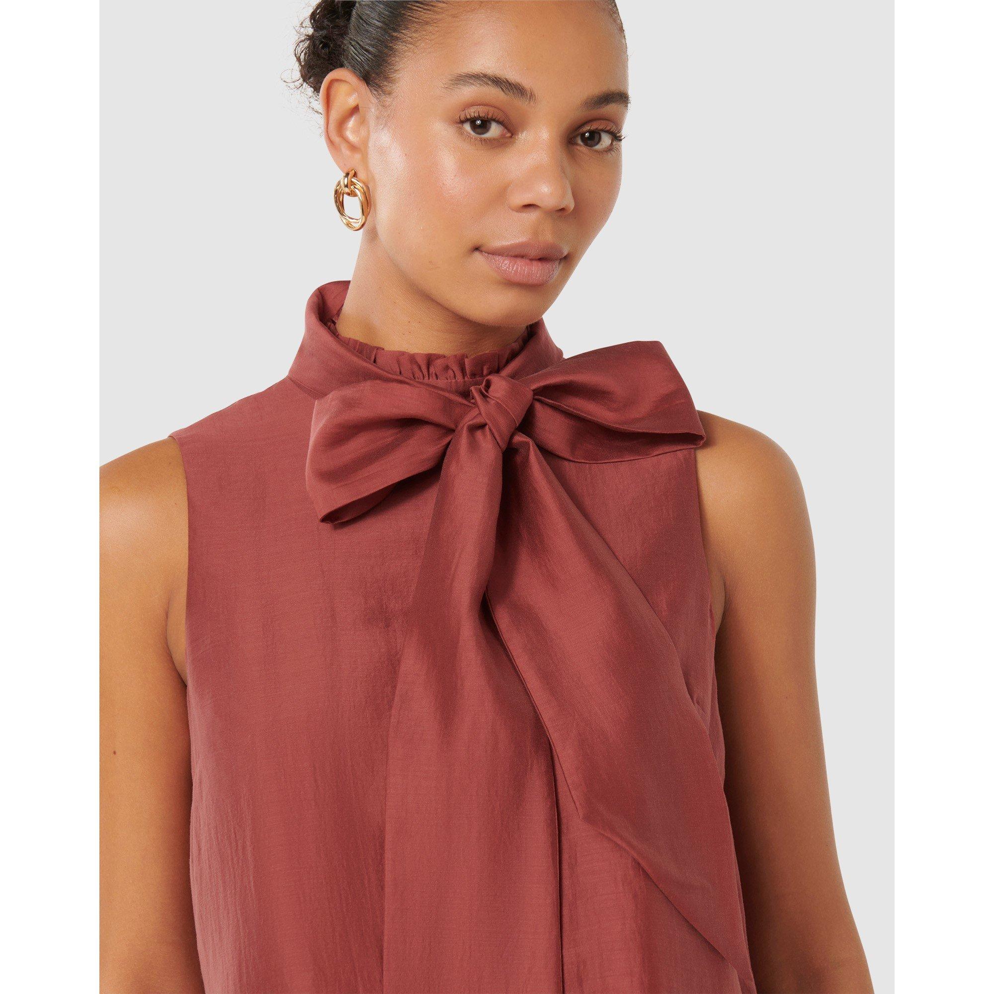 Shiraz - Forever New - Jane Tie Neck Sleeveless Top - 4