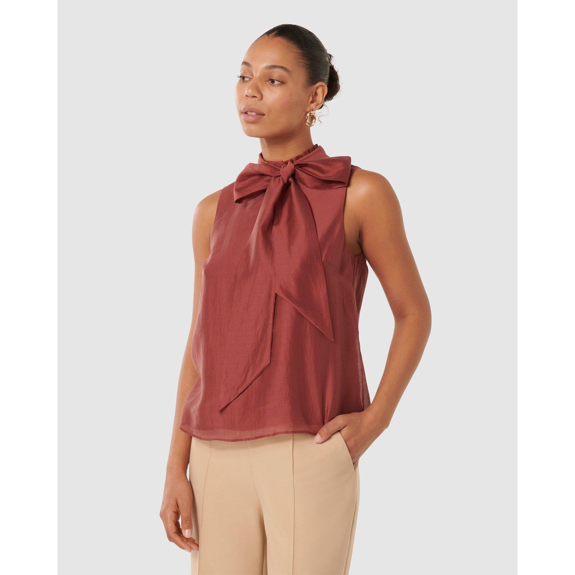 Shiraz - Forever New - Jane Tie Neck Sleeveless Top - 5