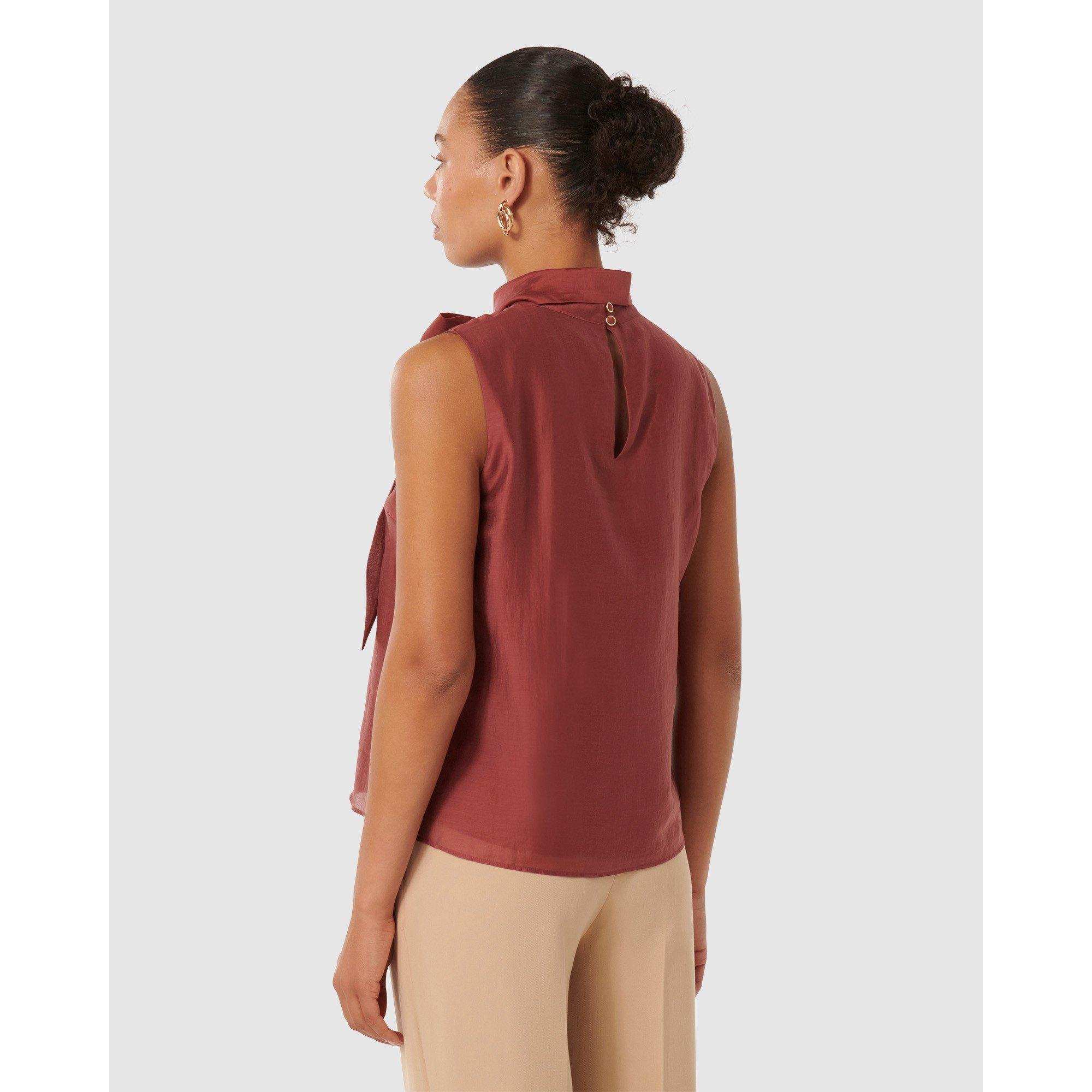 Shiraz - Forever New - Jane Tie Neck Sleeveless Top - 6