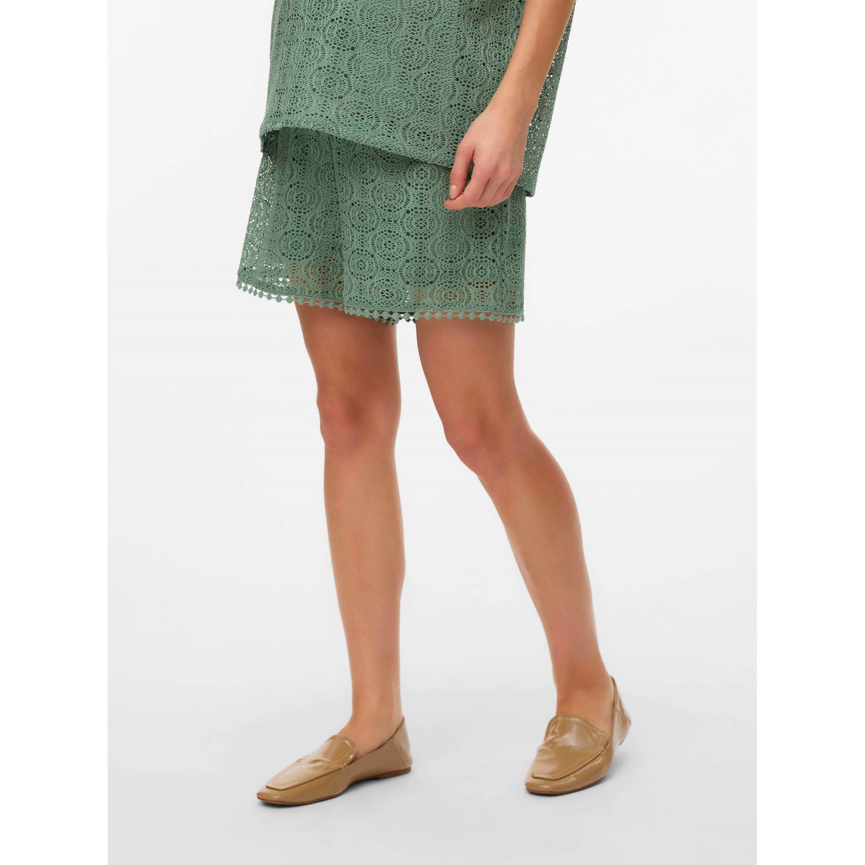 Hedge Green - Mamalicious - Denim Shorts - 2