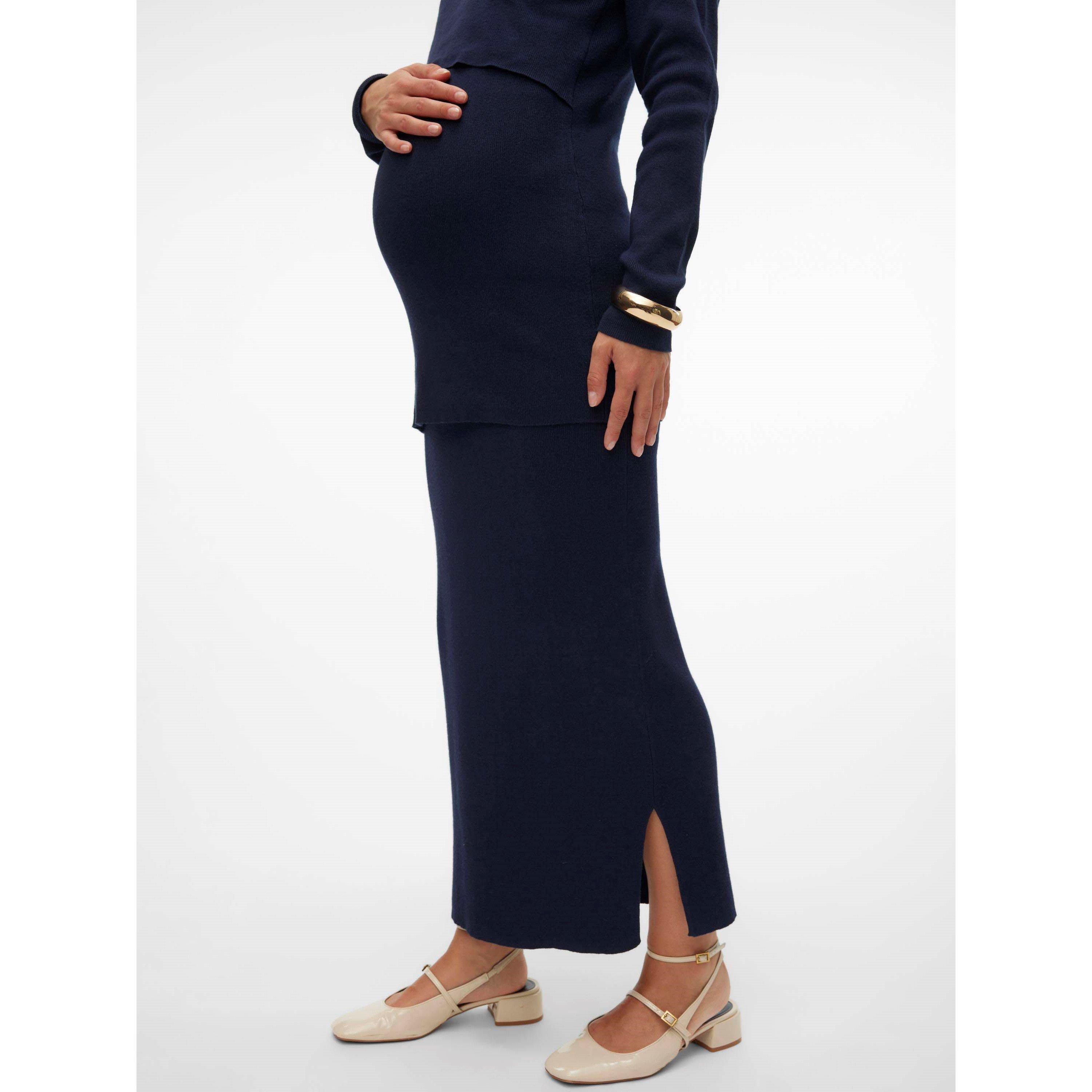 Navy Blazer - Mamalicious - Mama Midi Skirt - 2