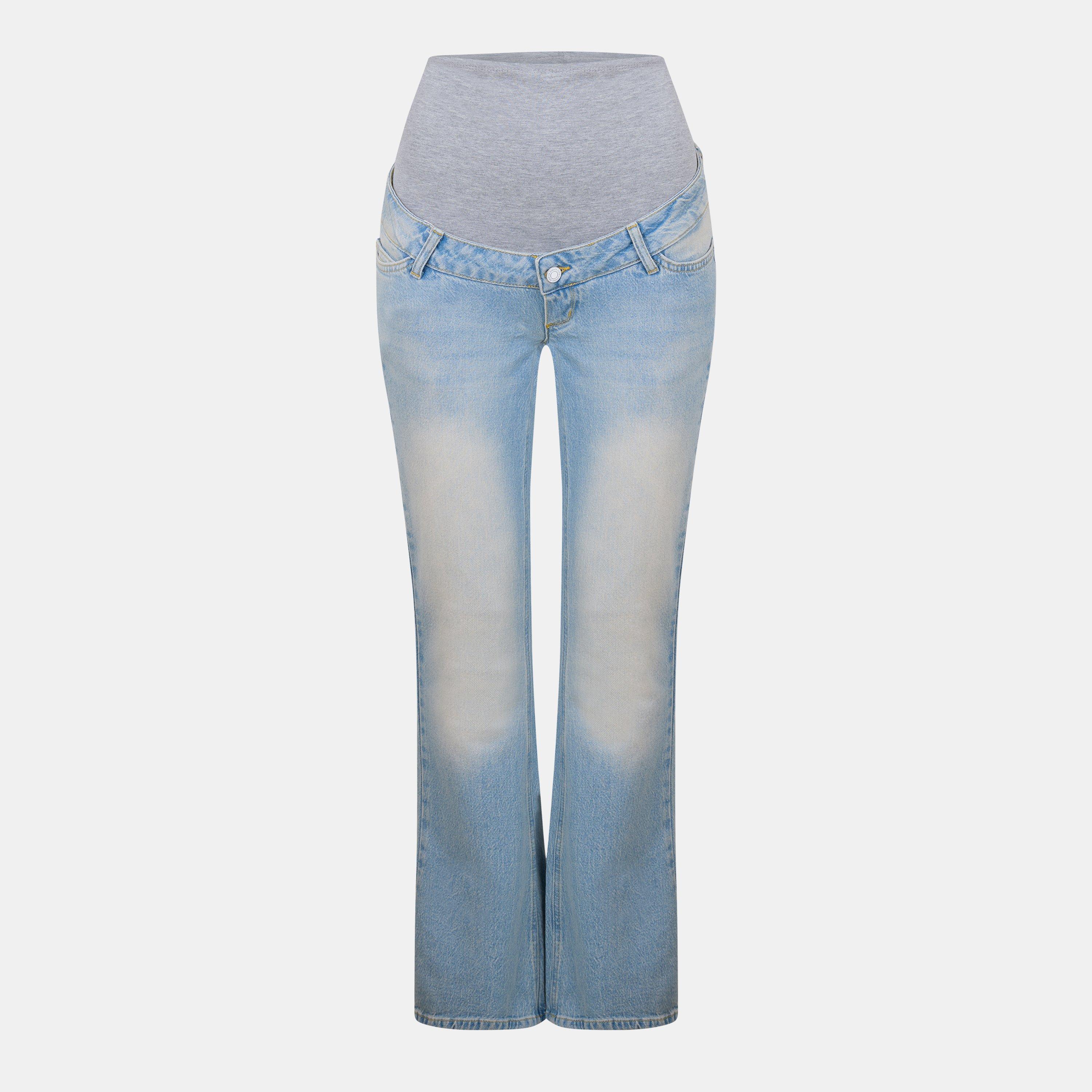 Mamalicious Women's Mama Bootcut Jeans - Lght Blue Denim - 29 L32